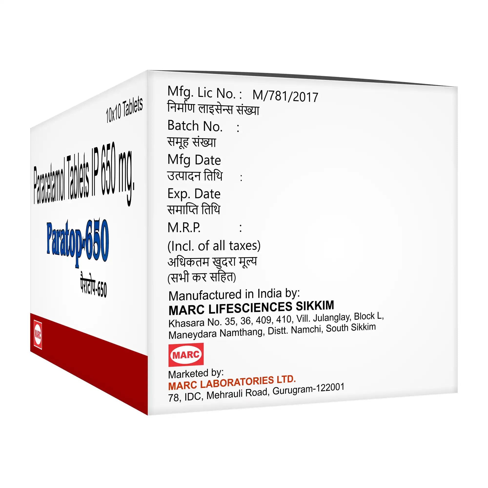 Paratop 650mg – Fast & Effective Pain Relief & Fever Reducer