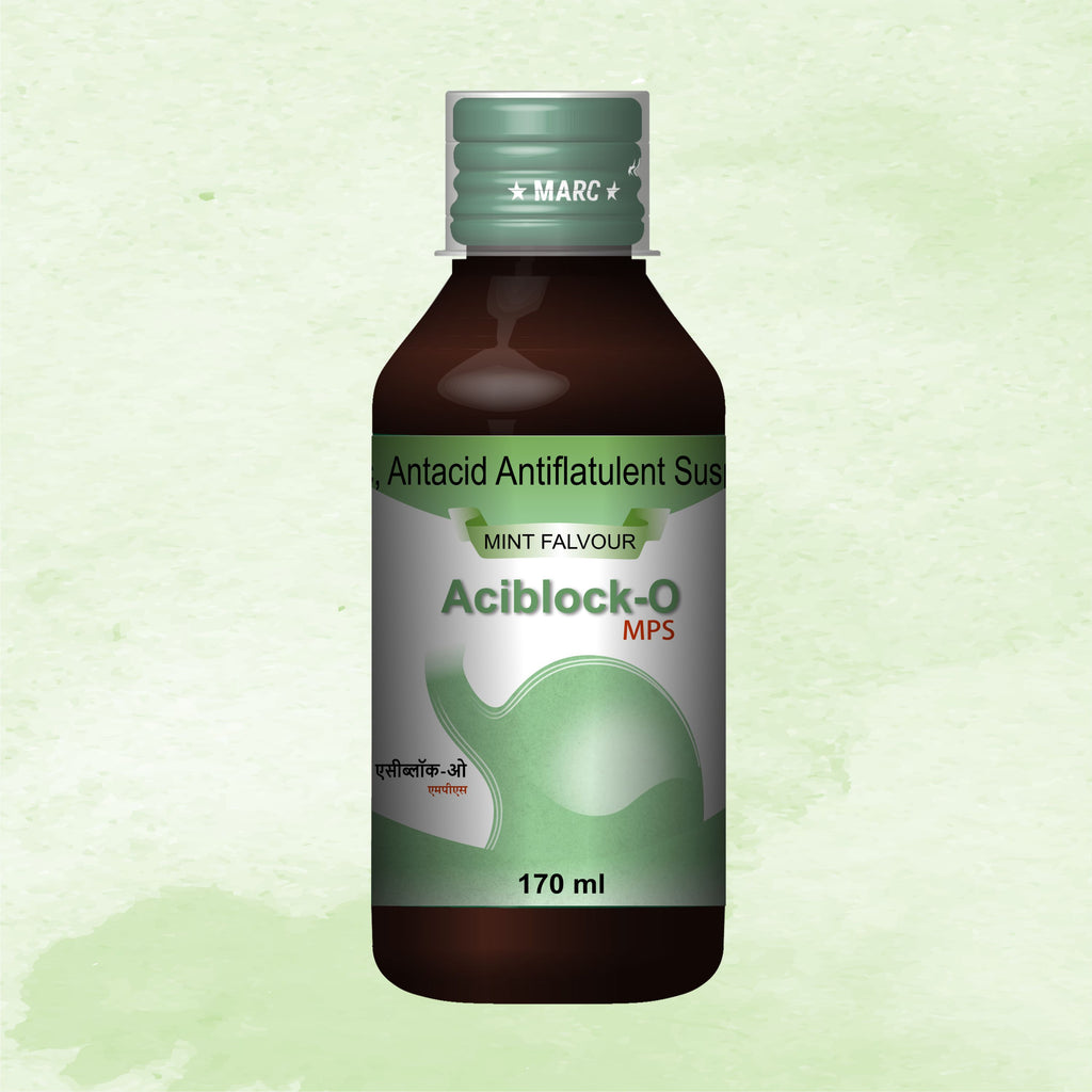 Aciblock-O Antacid Syrup – Acidity, Burping & Gastric Pain Relief with Oxetacaine