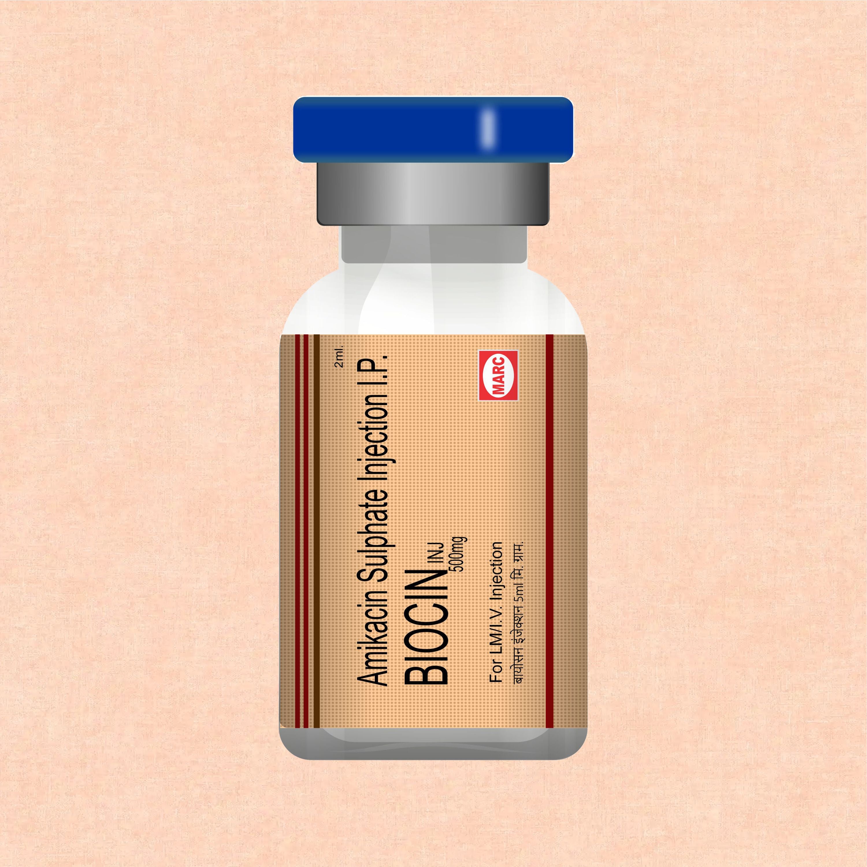 Biocin Injection 500mg – Aminoglycoside Antibiotic for Serious Bacterial Infections