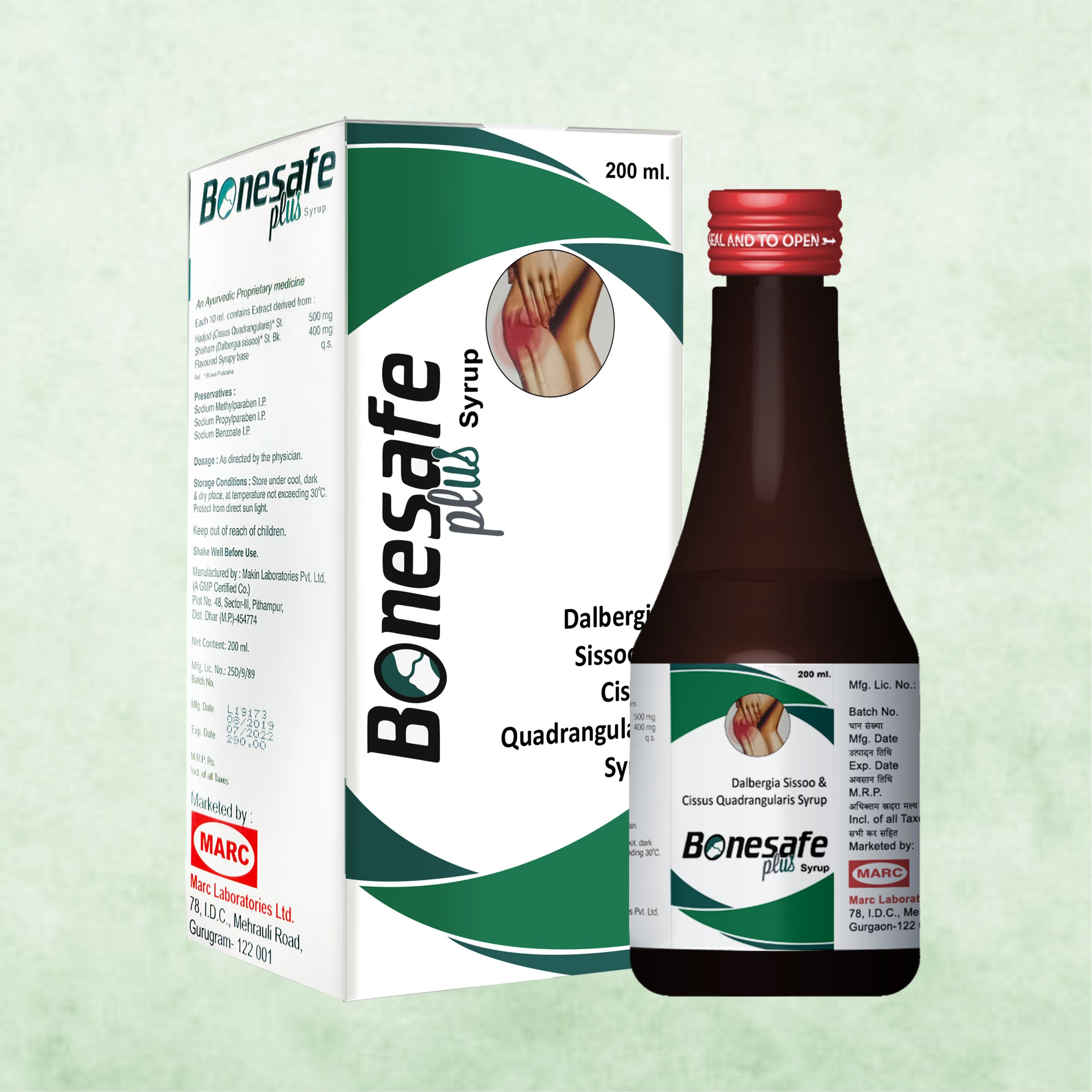 Marc Bonesafe Plus Syrup – Natural Ayurvedic Bone & Joint Support