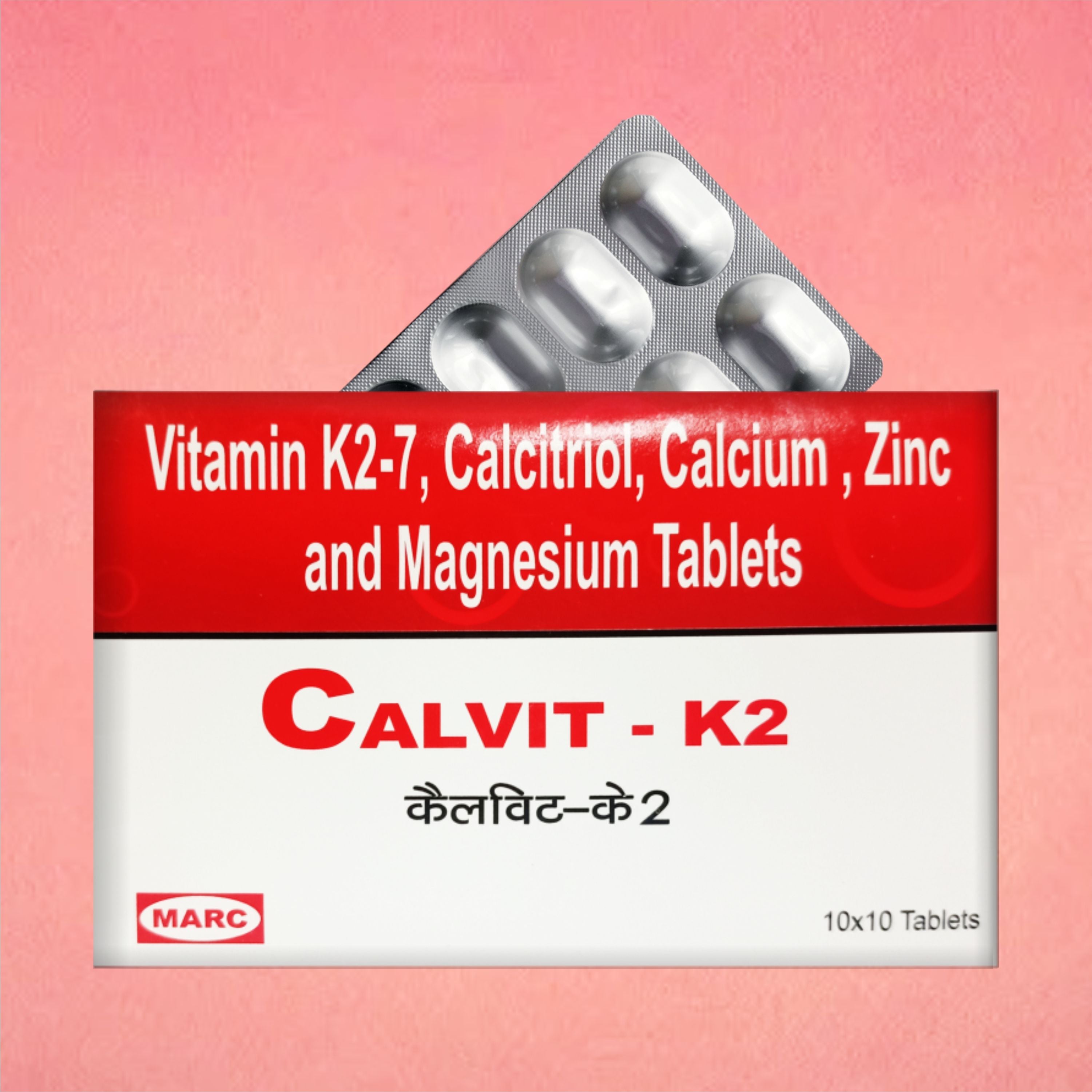 Calvit K2 Tablet – Bone Strength & Heart Protection in One ( Pack of 2 Strip)