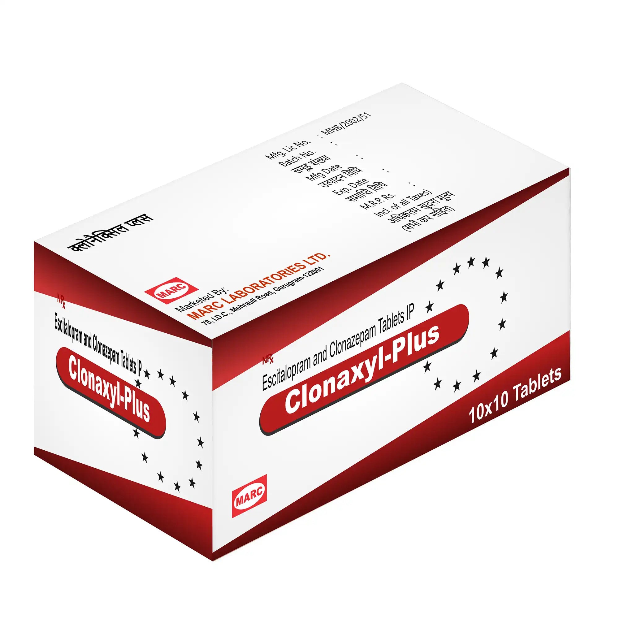 Clonaxyl Plus Clonazepam & Escitalopram Tablet – Anxiety, Depression & Panic Disorder Treatment