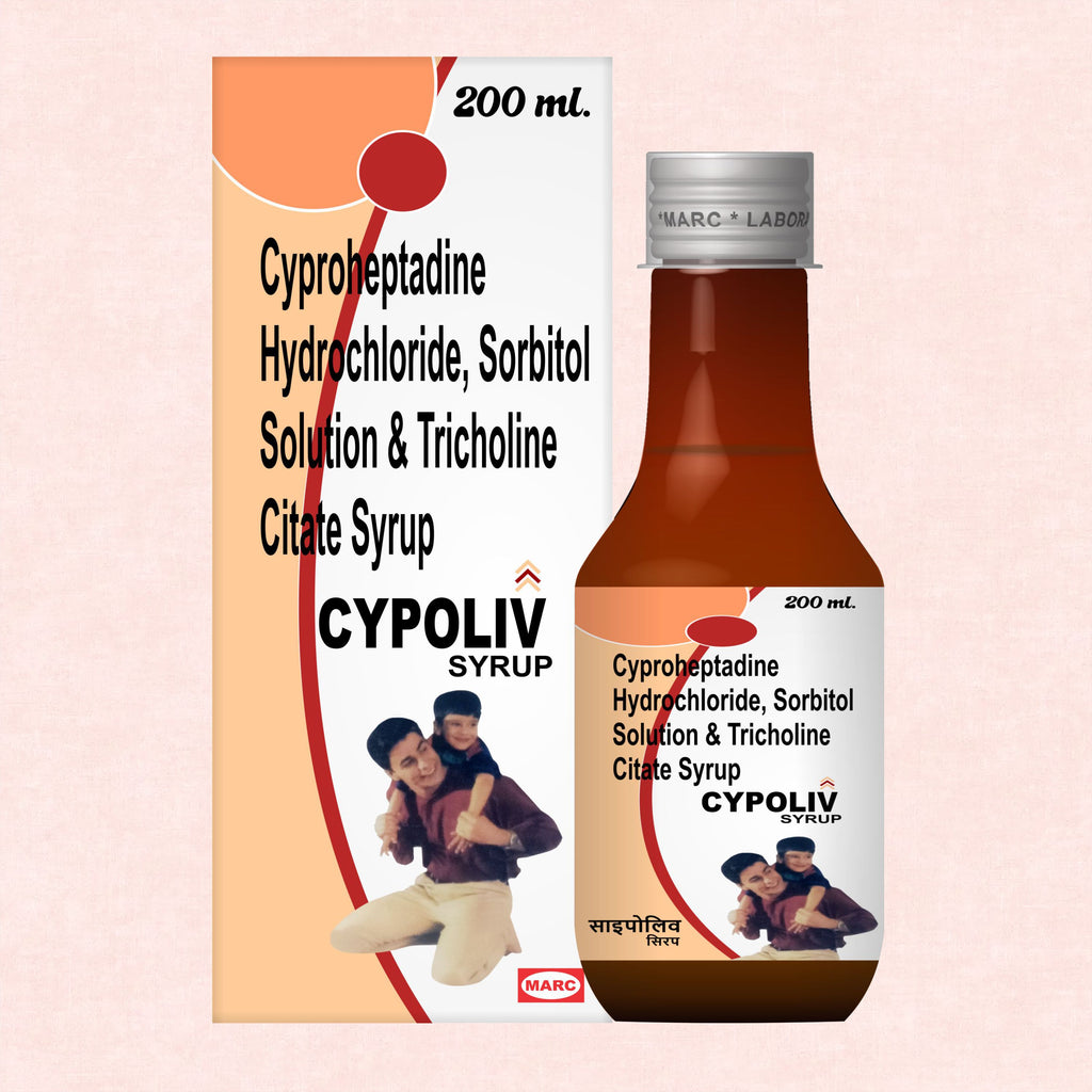 Cypoliv Liver Health & Appetite Support Syrup – Cyproheptadine, Sorbitol & Tricholine Citrate