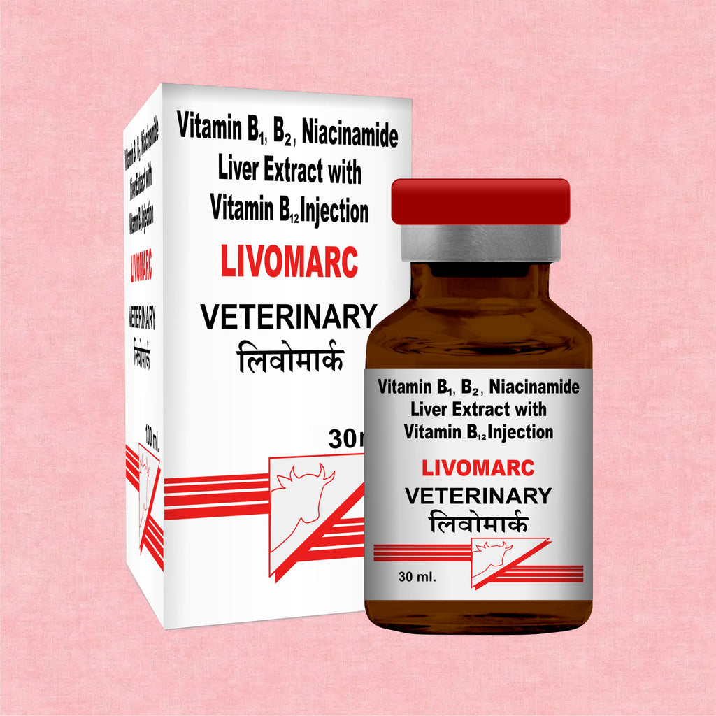 Livomarc Injection 30ml – Complete Liver Tonic & Vitality Booster for Livestock (Pack of 5)