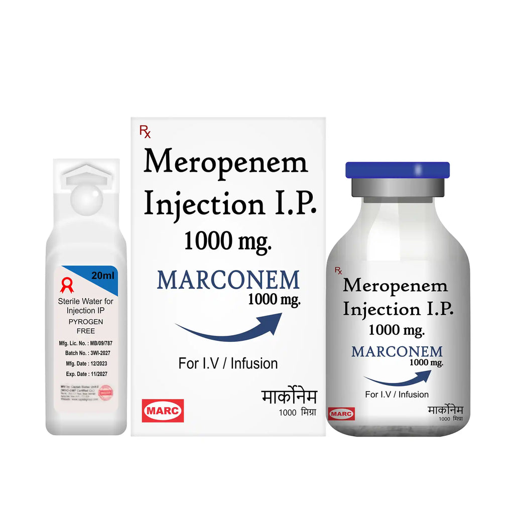Marconem Meropenem Injection – Critical Care Carbapenem Antibiotic for Drug-Resistant Infections
