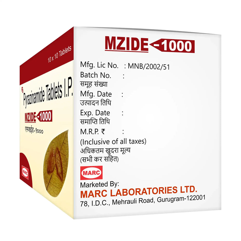 Mzide-1000 Metronidazole 1000mg Tablet – High-Dose Treatment for Severe Anaerobic Infections