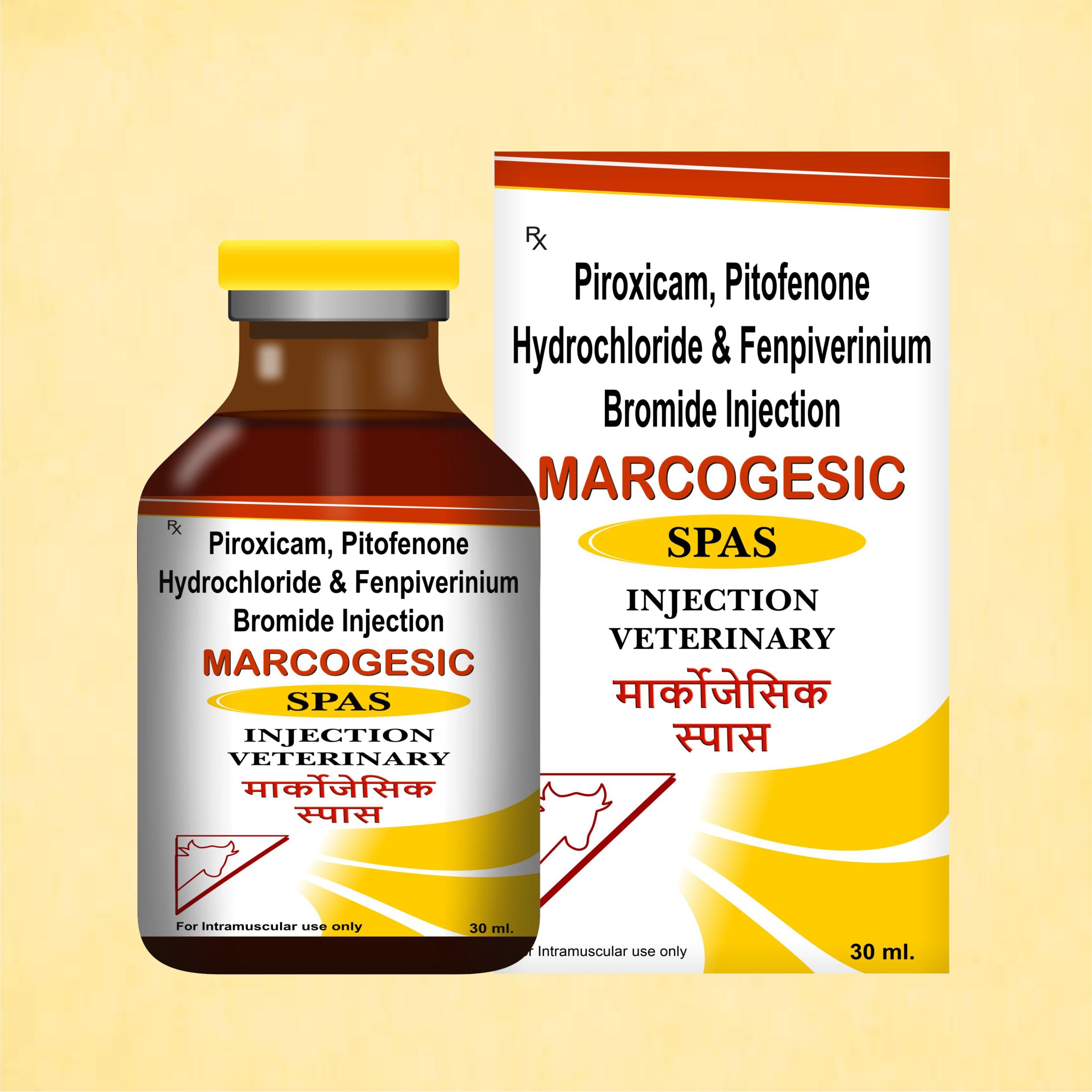 Marcogesic Spas Injection 30ml - Powerful Veterinary Muscle Relaxant & Pain Reliever (Pack of 2)