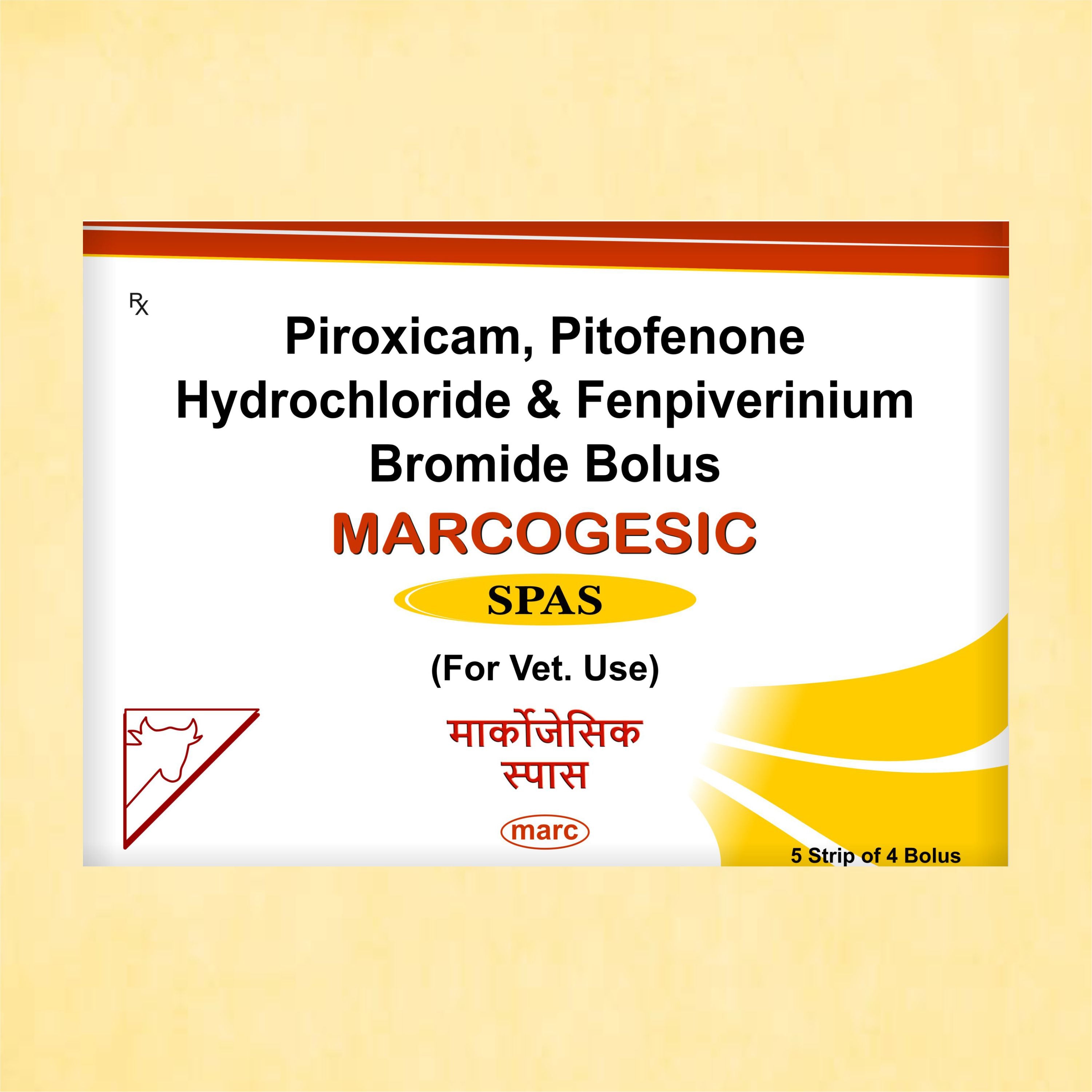 Marcogesic Spas Bolus (5x4) – Advanced Antispasmodic & Analgesic for Livestock