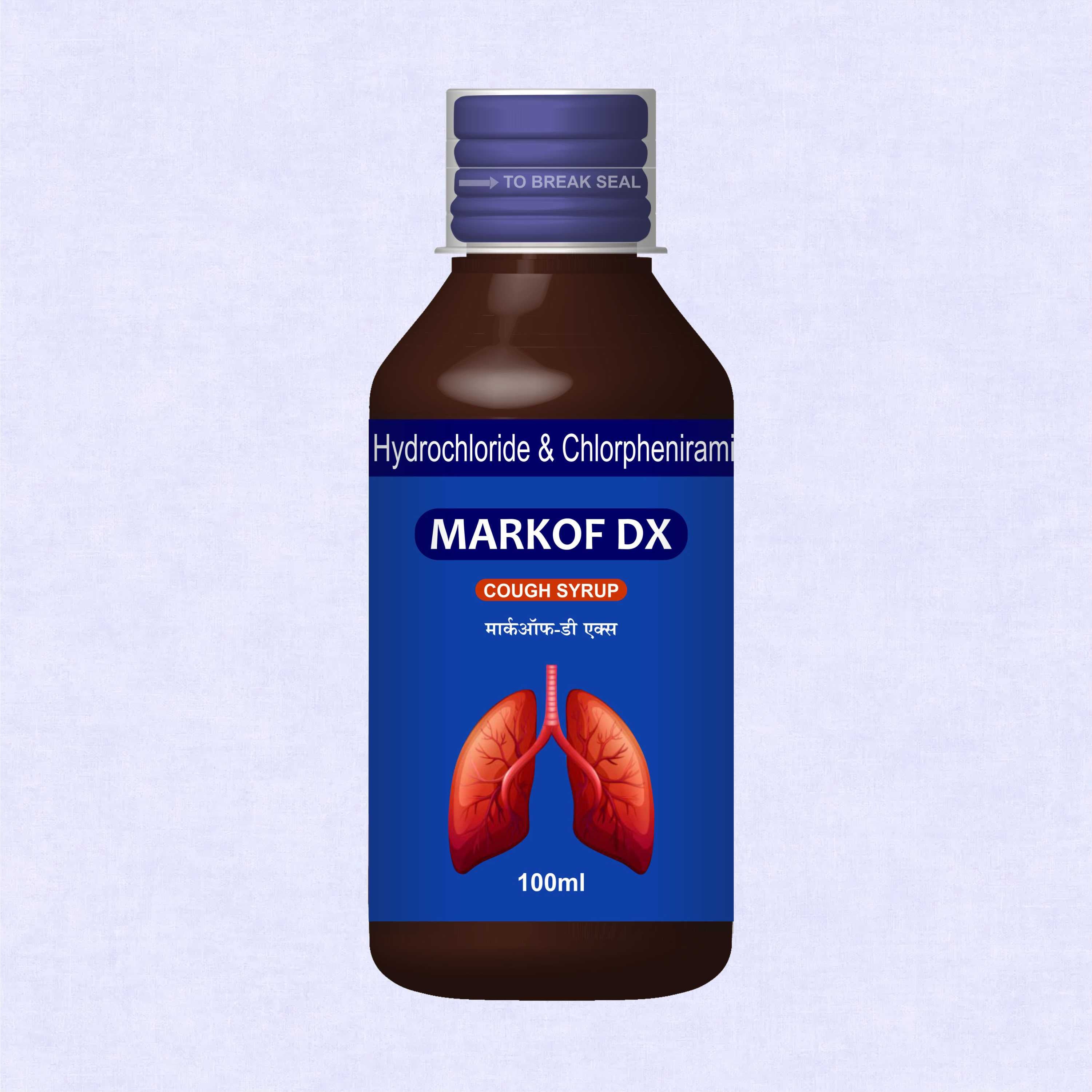 Marc Markof DX Syrup 100ml – Dual-Action Relief for Dry & Allergic Cough | Pack of 2