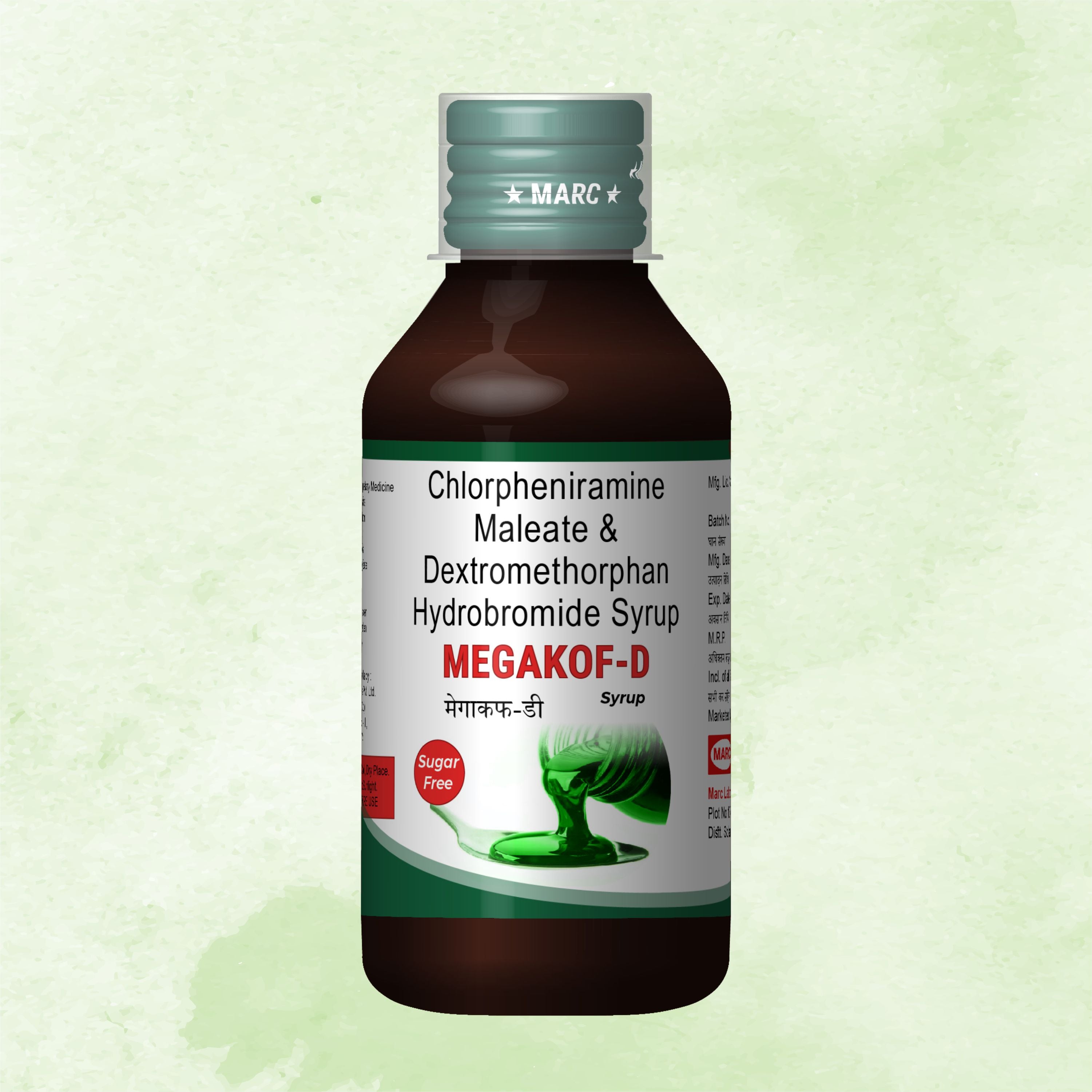 Megakof-D Dry Cough & Allergy Relief Syrup – Cold, Runny Nose & Throat Irritation