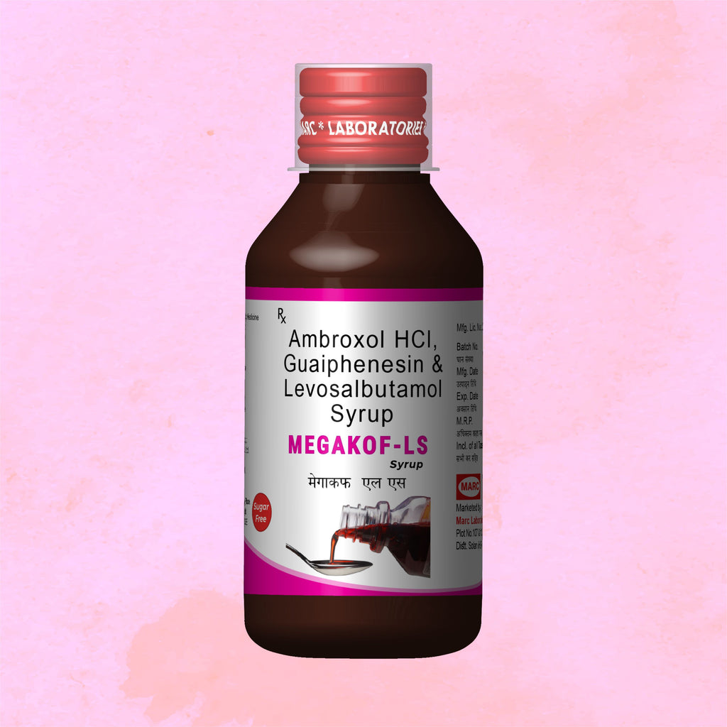 Megakof-LS Cough with Mucus Relief Syrup 100ml – Chest Congestion & Respiratory Support