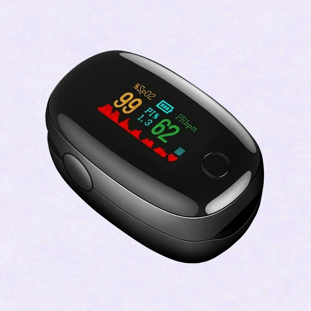 Fingertip Pulse Oximeter – Blood Oxygen Level & Heart Rate Monitor