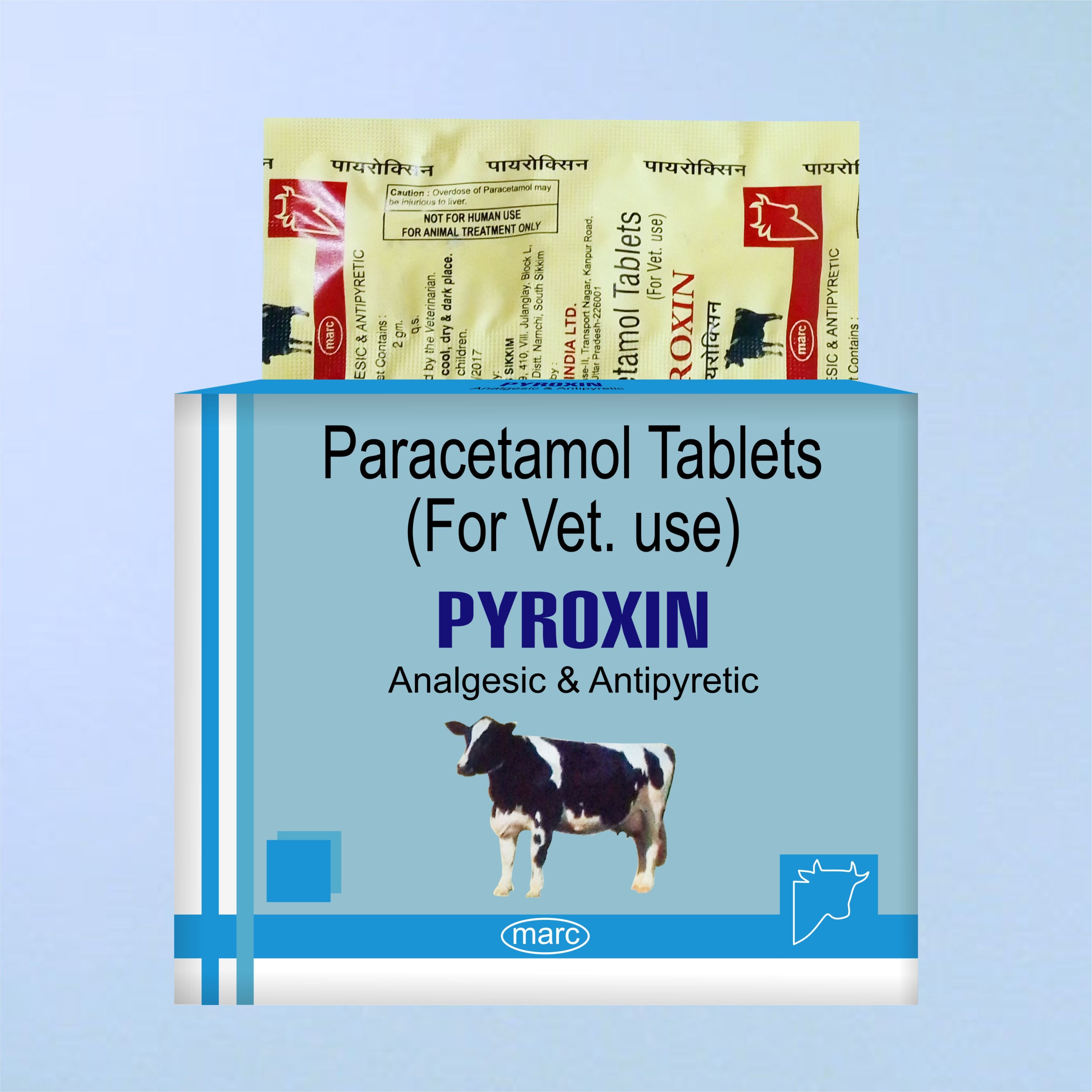 Pyroxin Bolus (10x4) – Veterinary Antipyretic & Analgesic for Livestock
