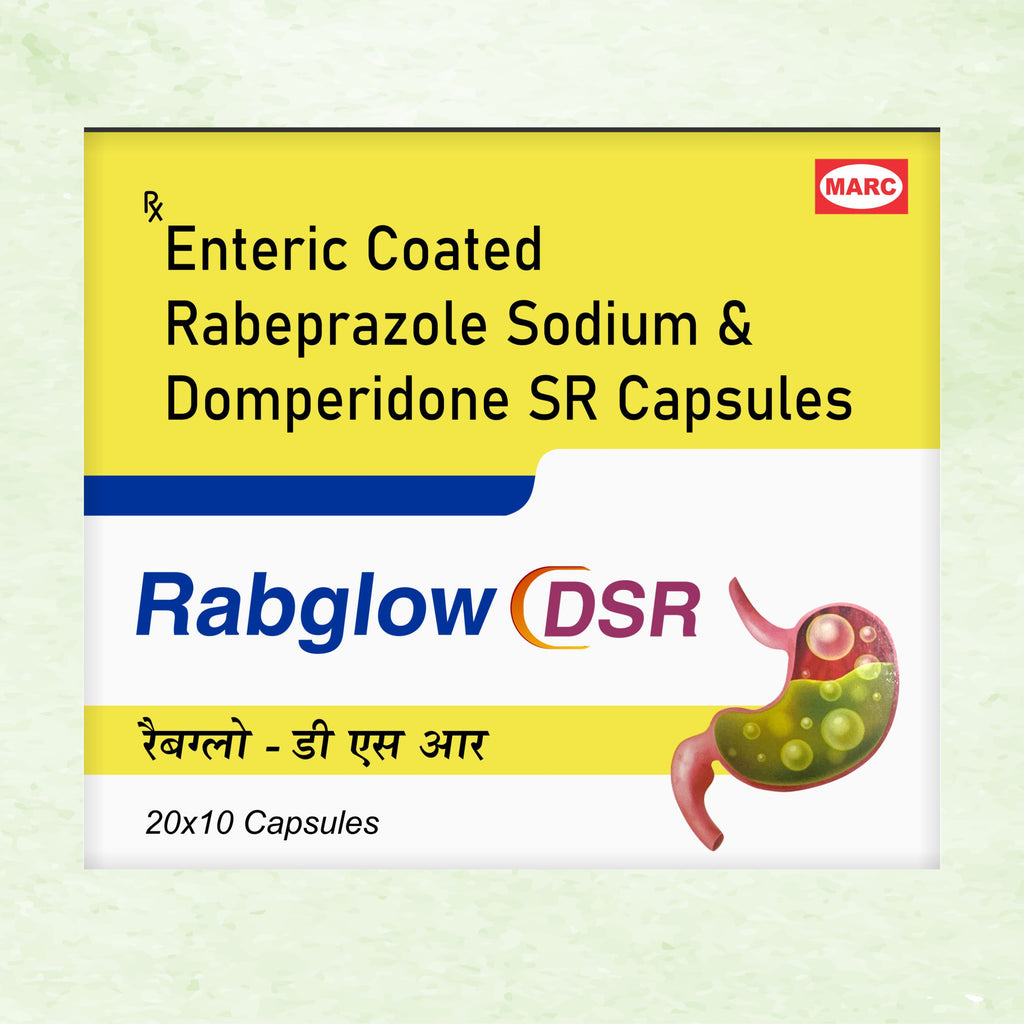 Marc Rabglow DSR Capsules – Fast & Long-Lasting Relief from Acidity, Gas & Gastric Discomfort