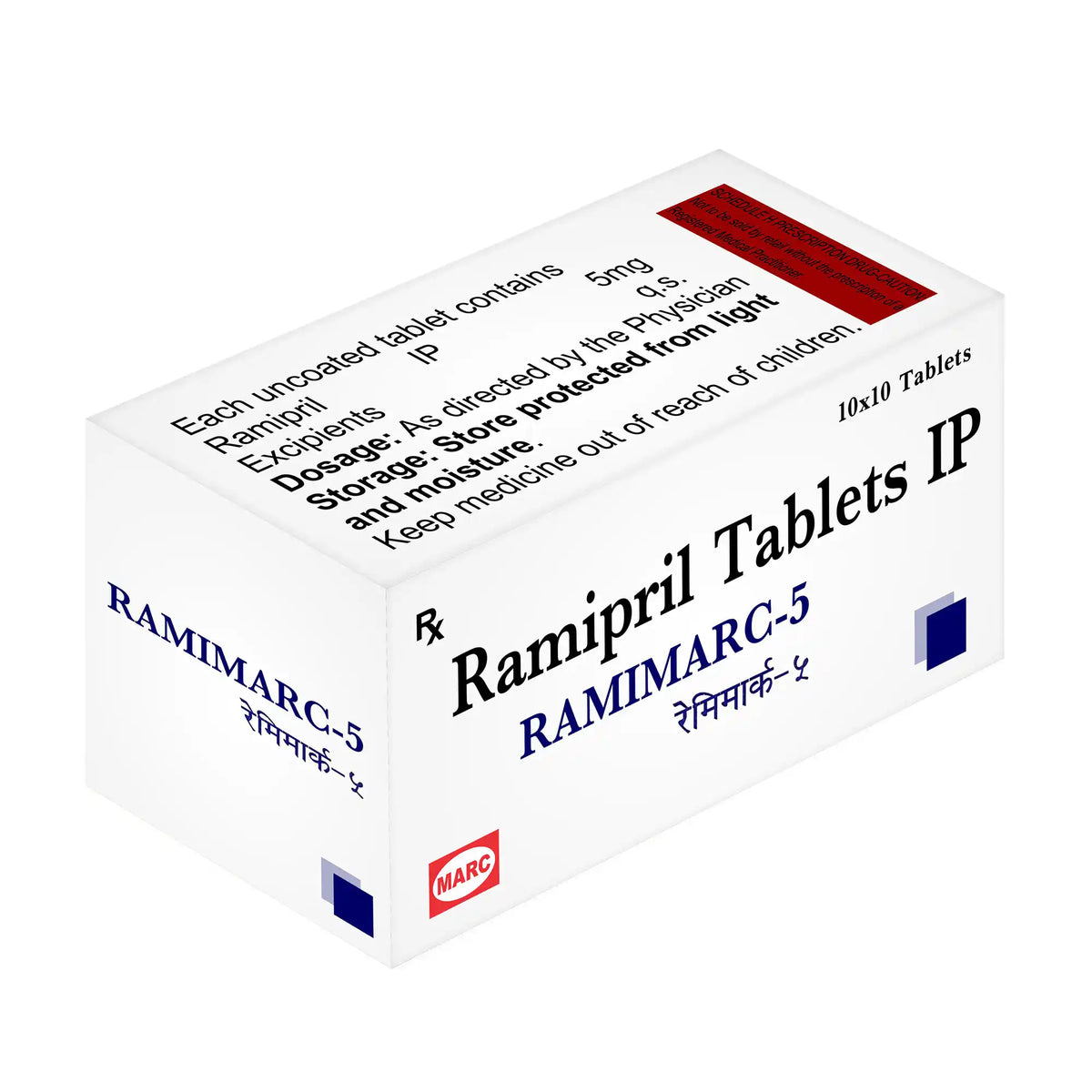 Ramimarc-5 Ramipril 5mg Tablet – High Blood Pressure, Heart Failure & Kidney Protection