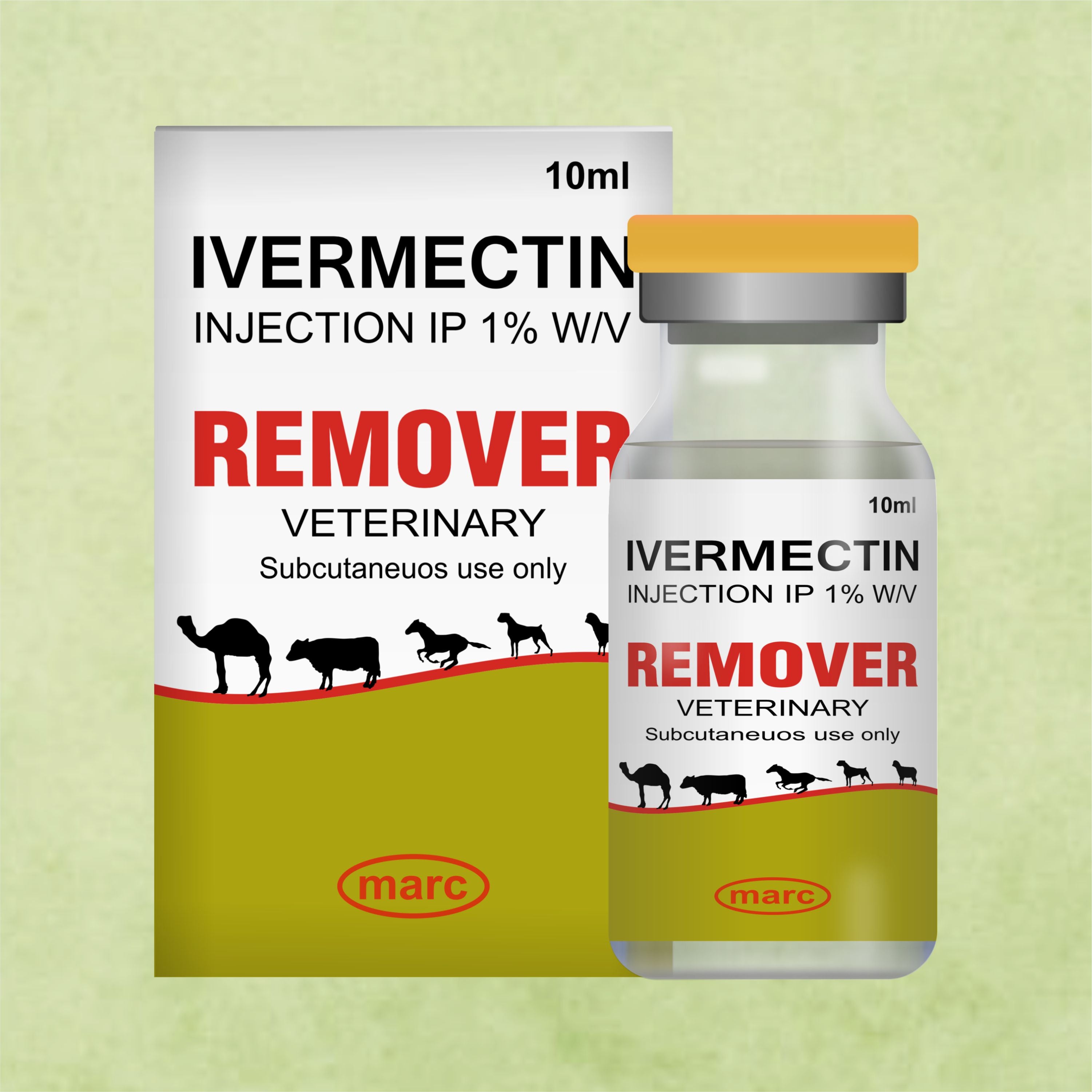 Remover Injection 10ml  – Powerful Ivermectin-Based Parasite Control for Livestock