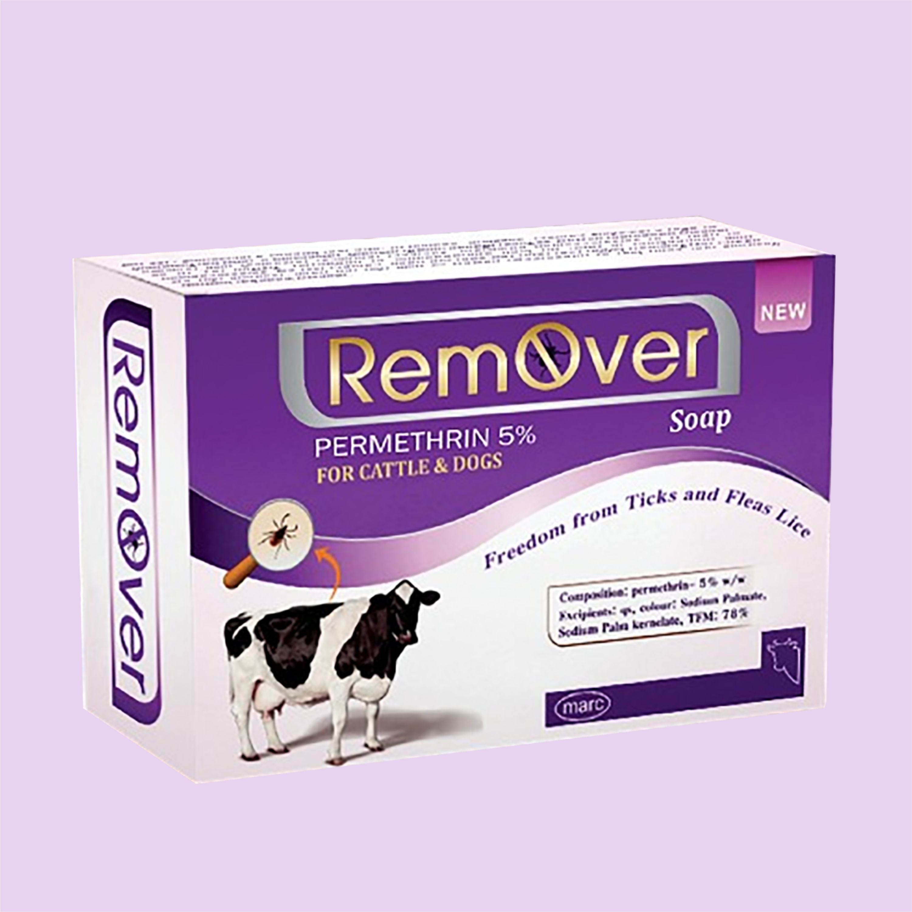 Remover Soap – Effective Veterinary Medicated Soap for Ticks, Fleas & Mites (Pack of 3)