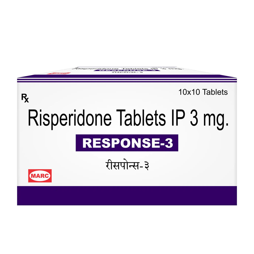 Response- Risperidone 3 mg Tablets: Helps Manage Symptoms of Certain Mental Health Conditions like Schizophrenia, Bipolar Mania, and Irritability Associated with Autism
