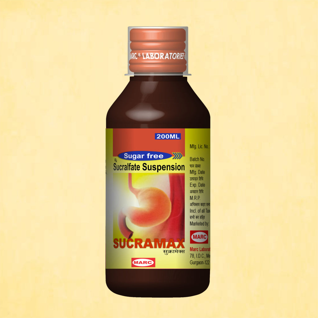 Sucramax Sugar-Free Sucralfate Syrup – Stomach Ulcer & Acid Reflux Relief
