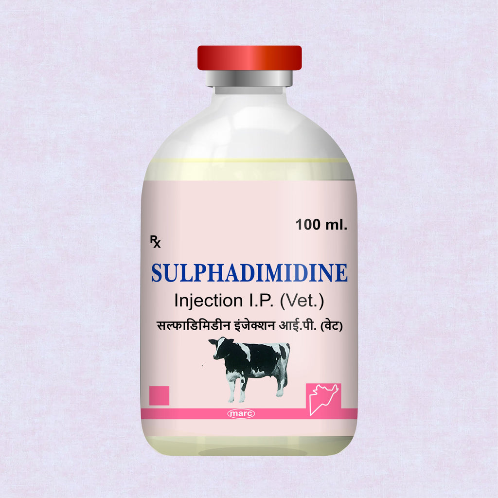 Sulphadimidine Injection 100ml  – Trusted Antibacterial & Antiprotozoal Solution for Livestock