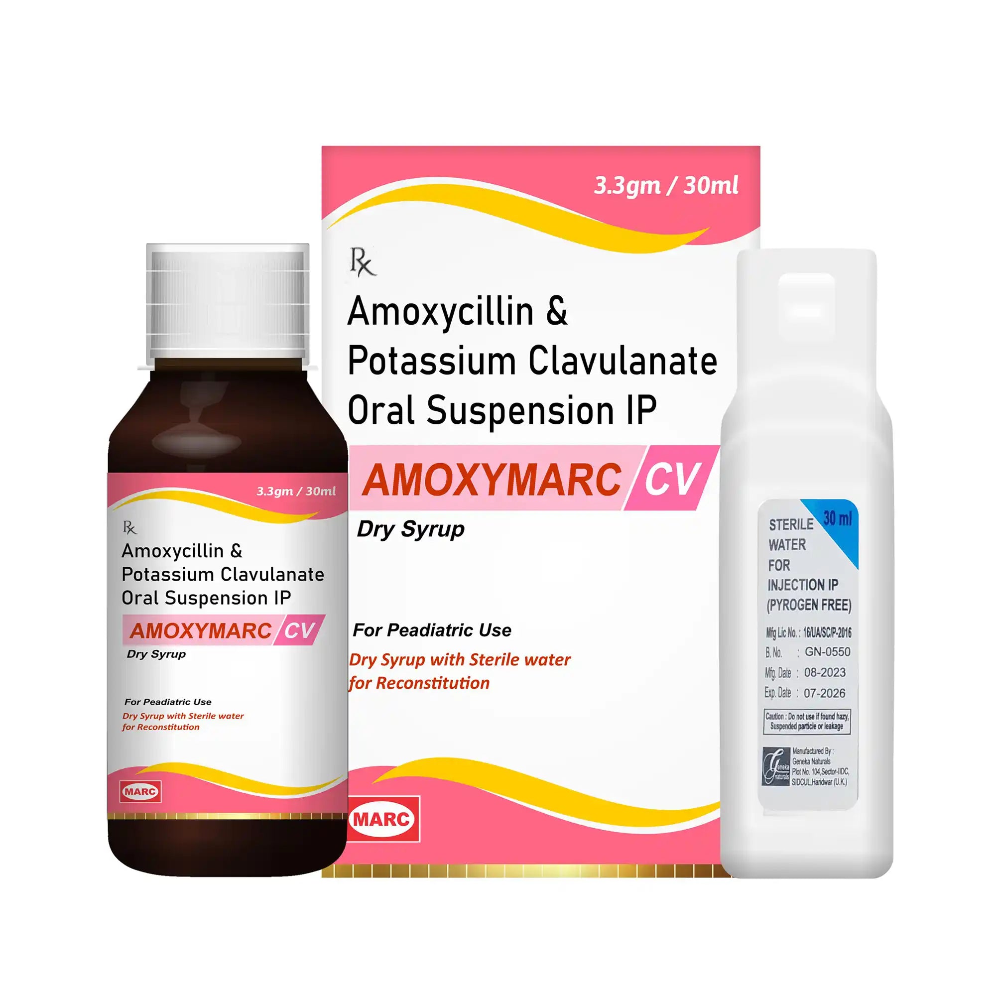Amoxymarc CV Dry Syrup – Amoxicillin & Clavulanate for Pediatric Bacterial Infections