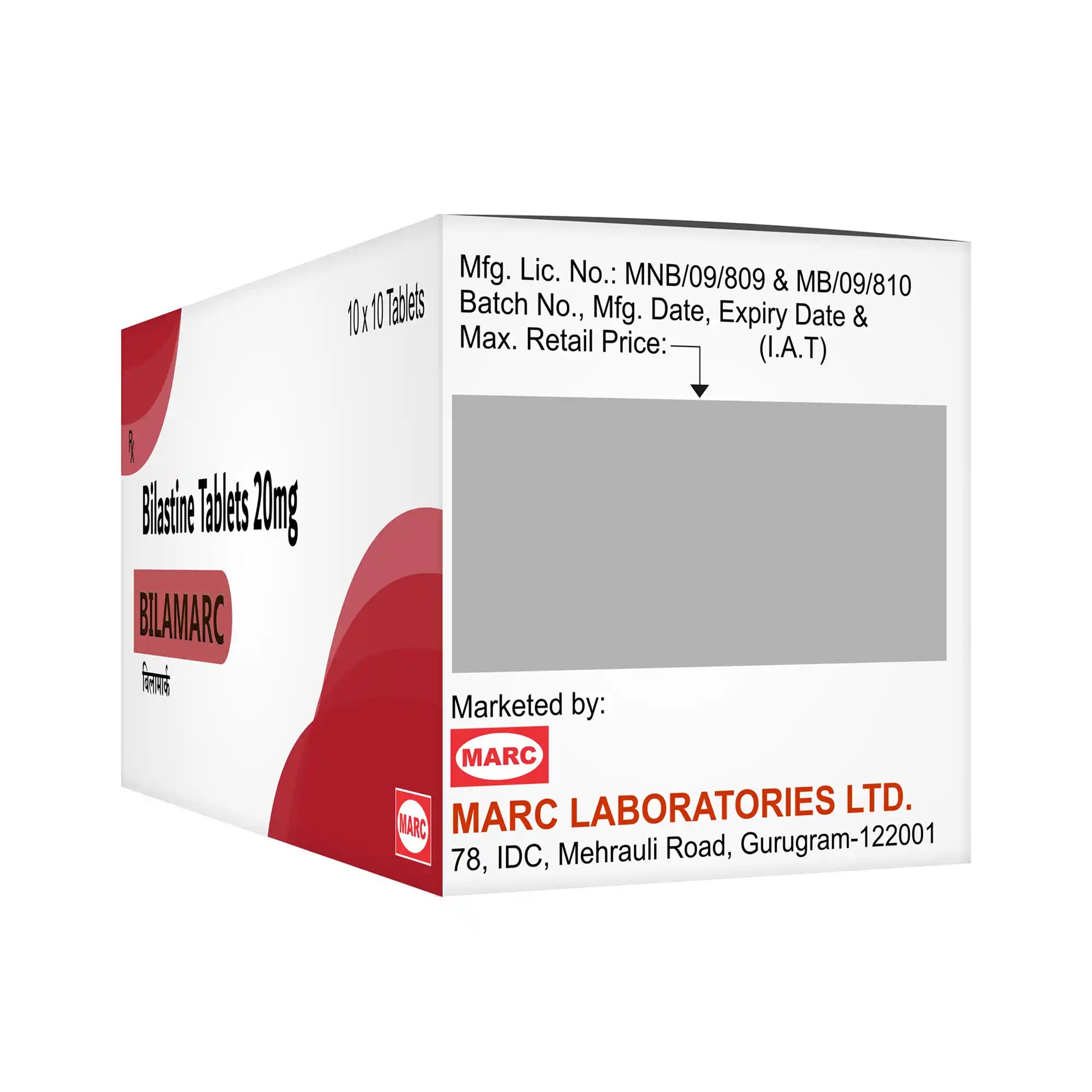 Bilamarc Bilastine Tablet – Non-Drowsy Antihistamine for Allergy, Rhinitis & Urticaria