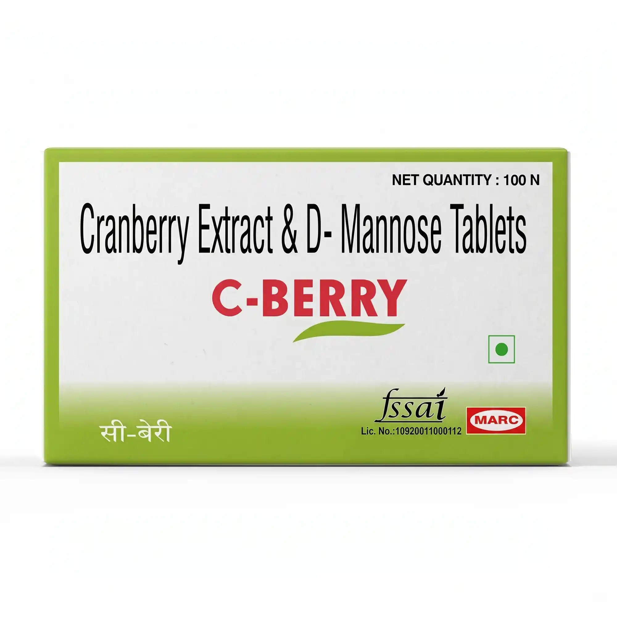 C-Berry Cranberry & D-Mannose Tablet – UTI & Urinary Tract Health for Men & Women