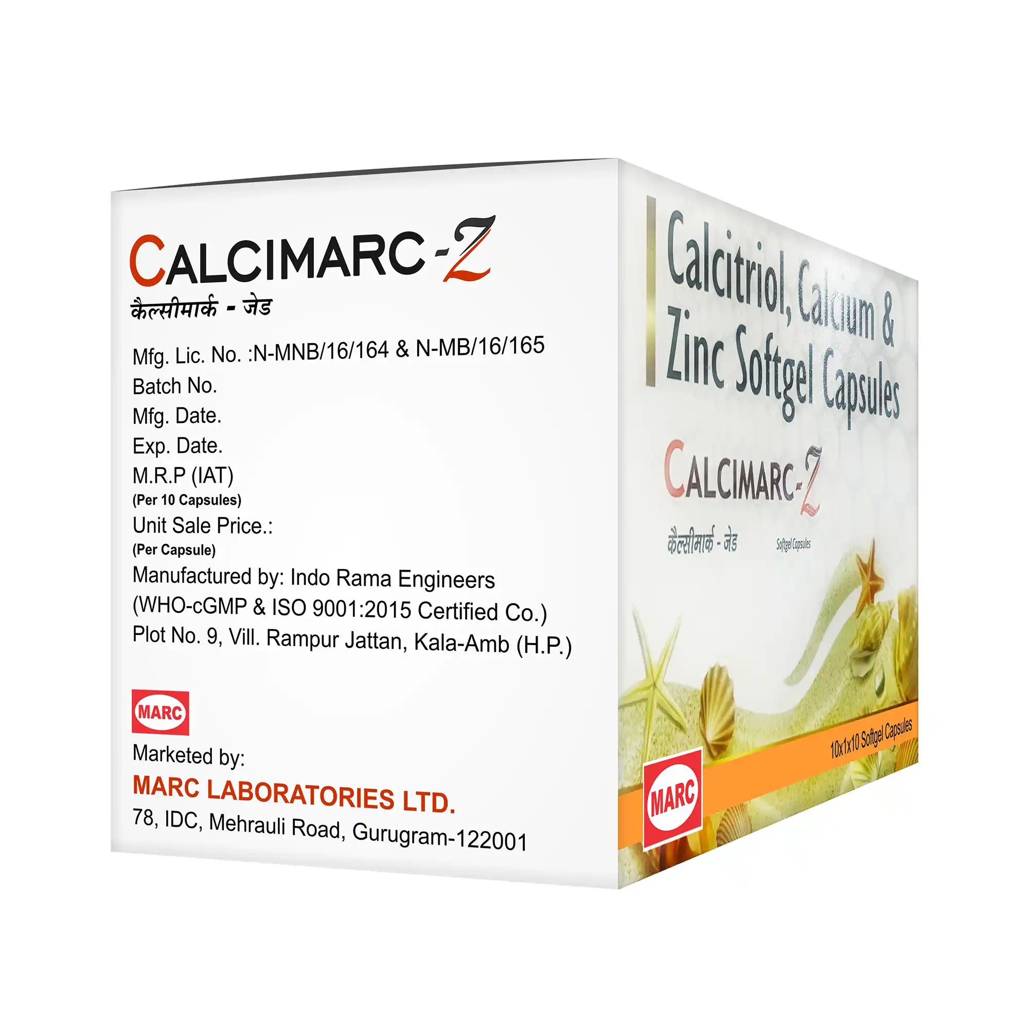 Calcimarc Z Calcium, Zinc & Vitamin D3 Tablet – Bone Strength, Immunity & Mineral Support