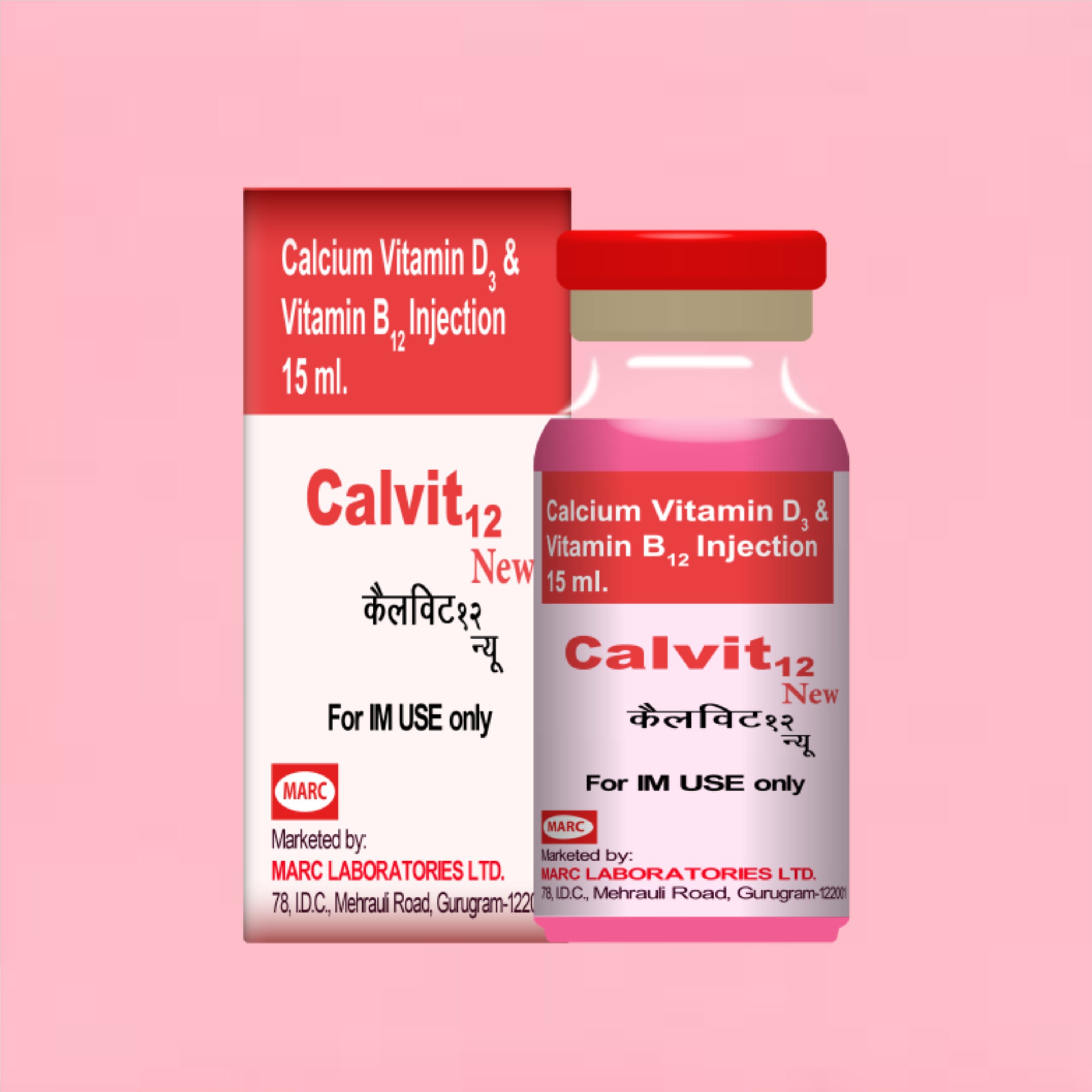 Calvit 12 Injection 15ml – Advanced Nutritional Support for Bone Health, Immunity & Energy (Pack of 6)
