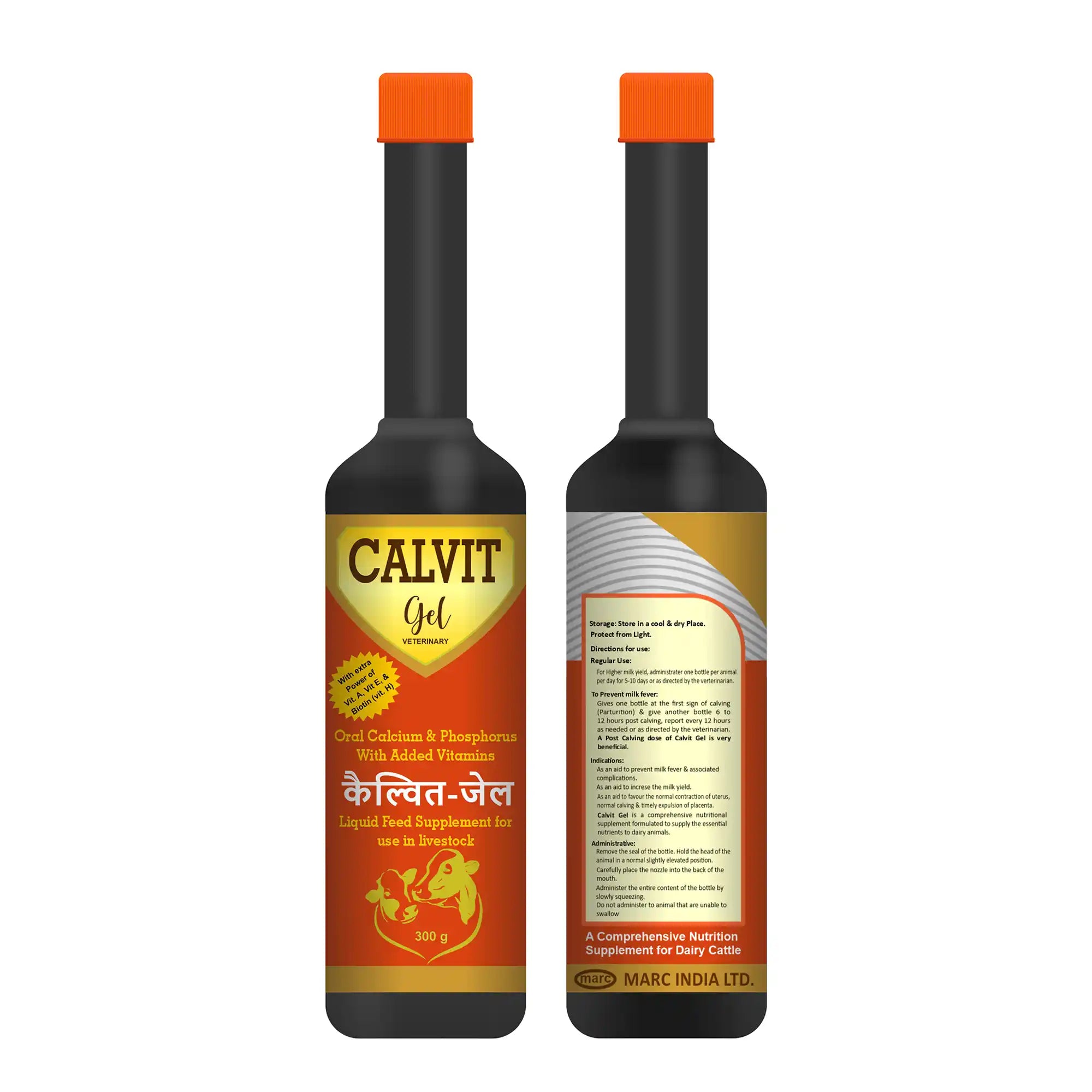 Calvit Gel Calcium & Mineral Oral Gel 300ml – Fast Calcium Supplementation for Livestock