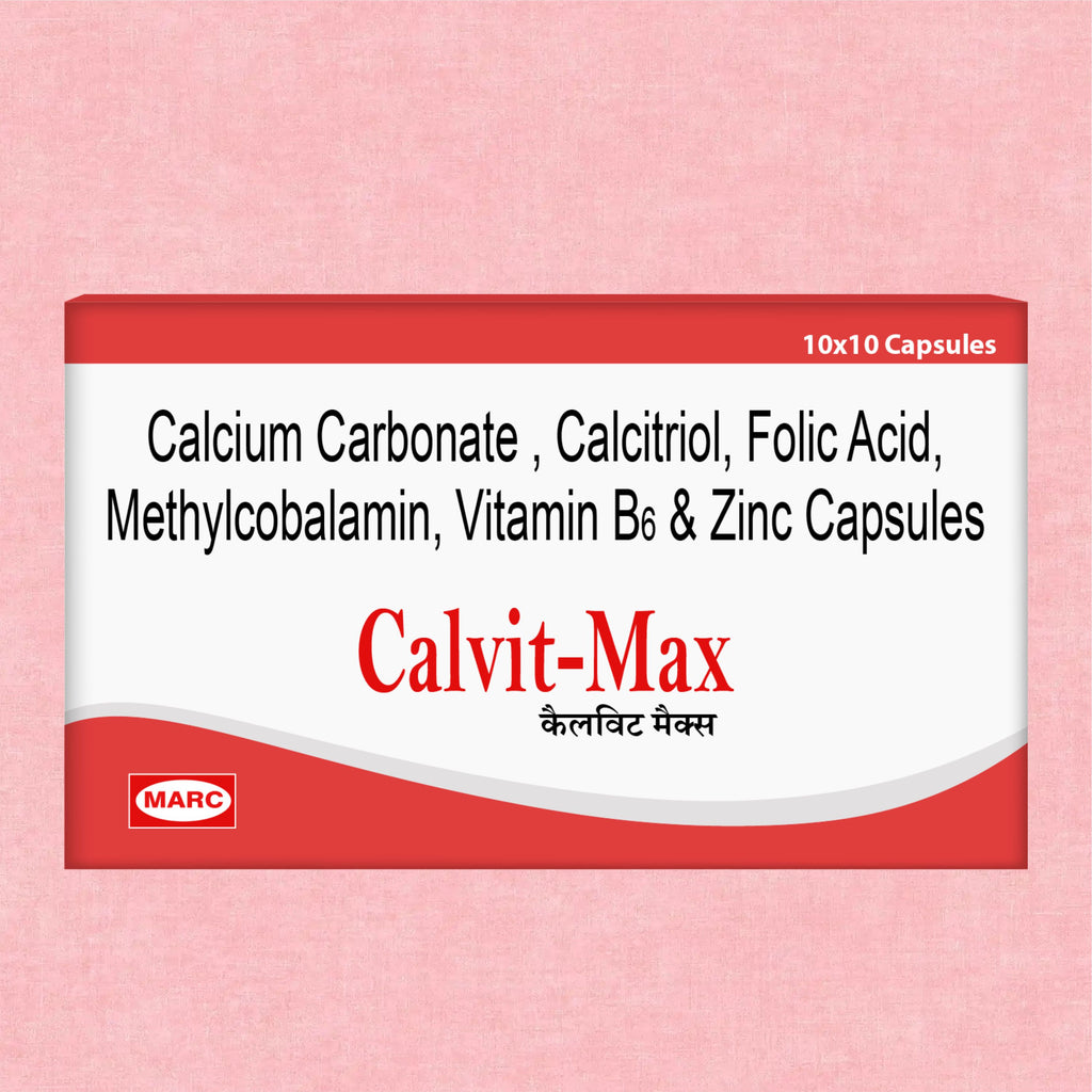 Calvit Max Tablet – Complete Bone, Nerve & Immunity Support Formula(1 Box)