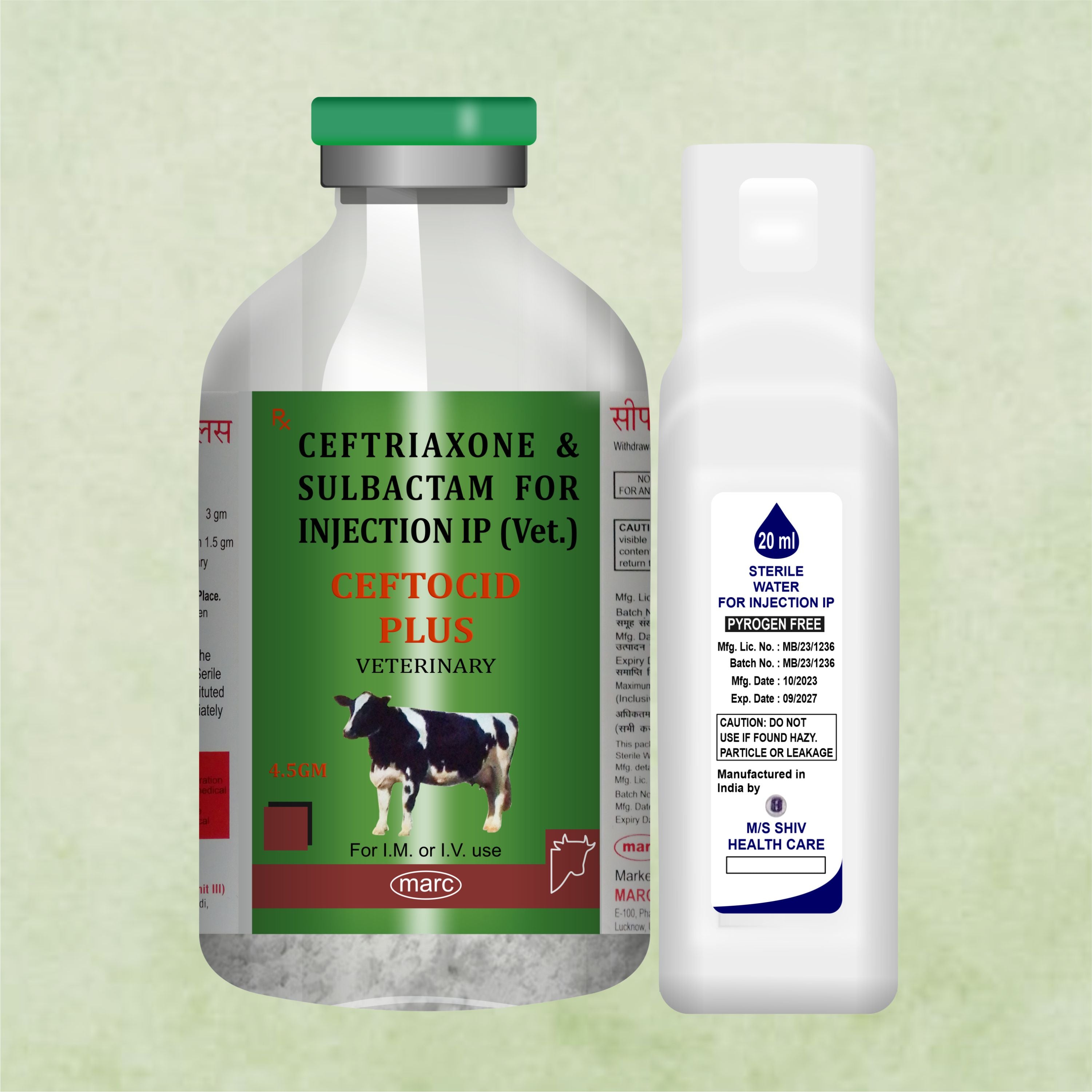 Ceftocid Plus Injection 100ml – Potent Broad-Spectrum Antibiotic for Severe Livestock Infections