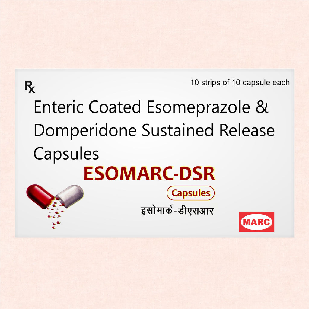 Esomarc DSR Capsule – Dual Relief for Acidity & Digestion Problems ( Pack of 2 Strip)