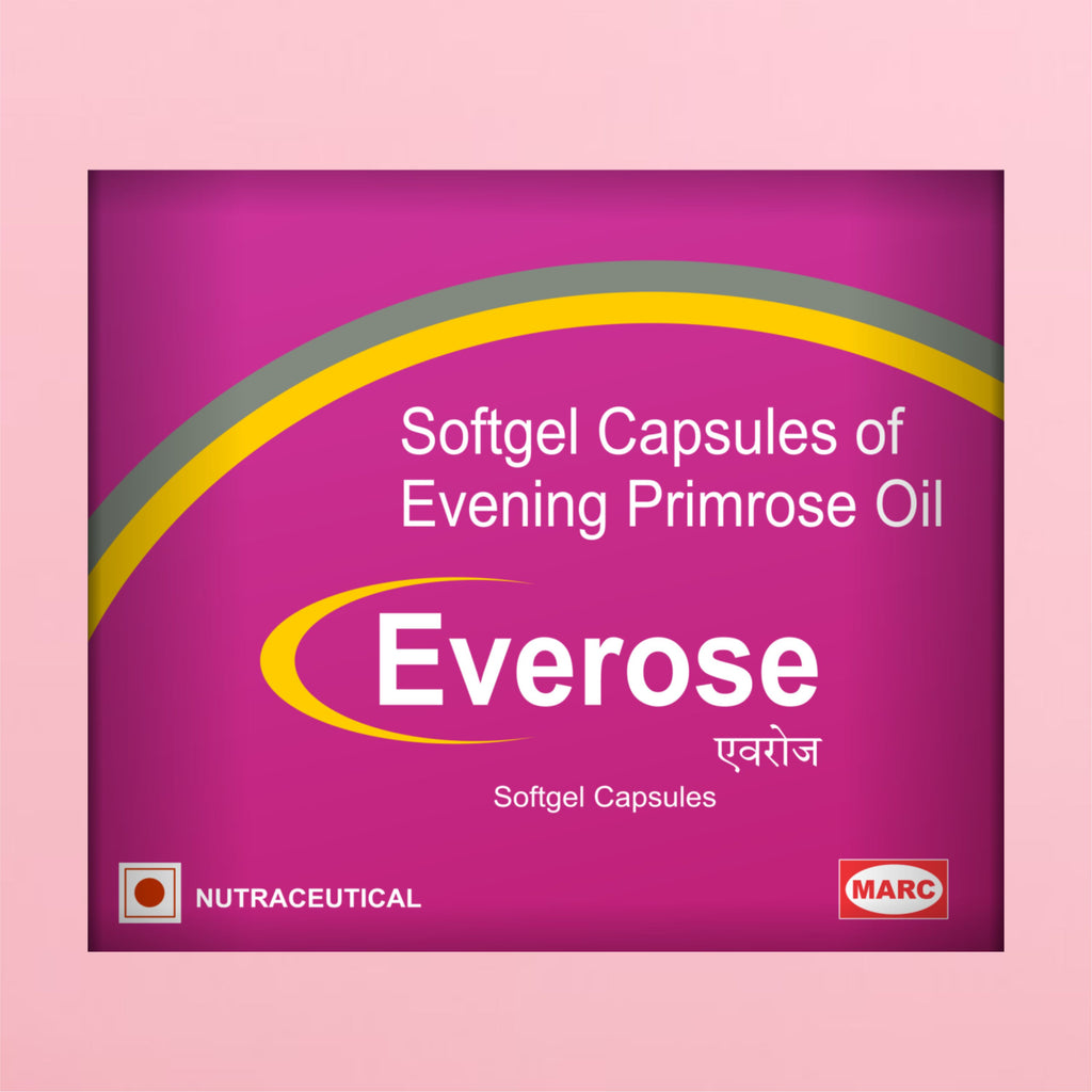 Everose Evening Primrose Oil Softgel Capsule – Skin, Hormonal Balance & Women's Wellness