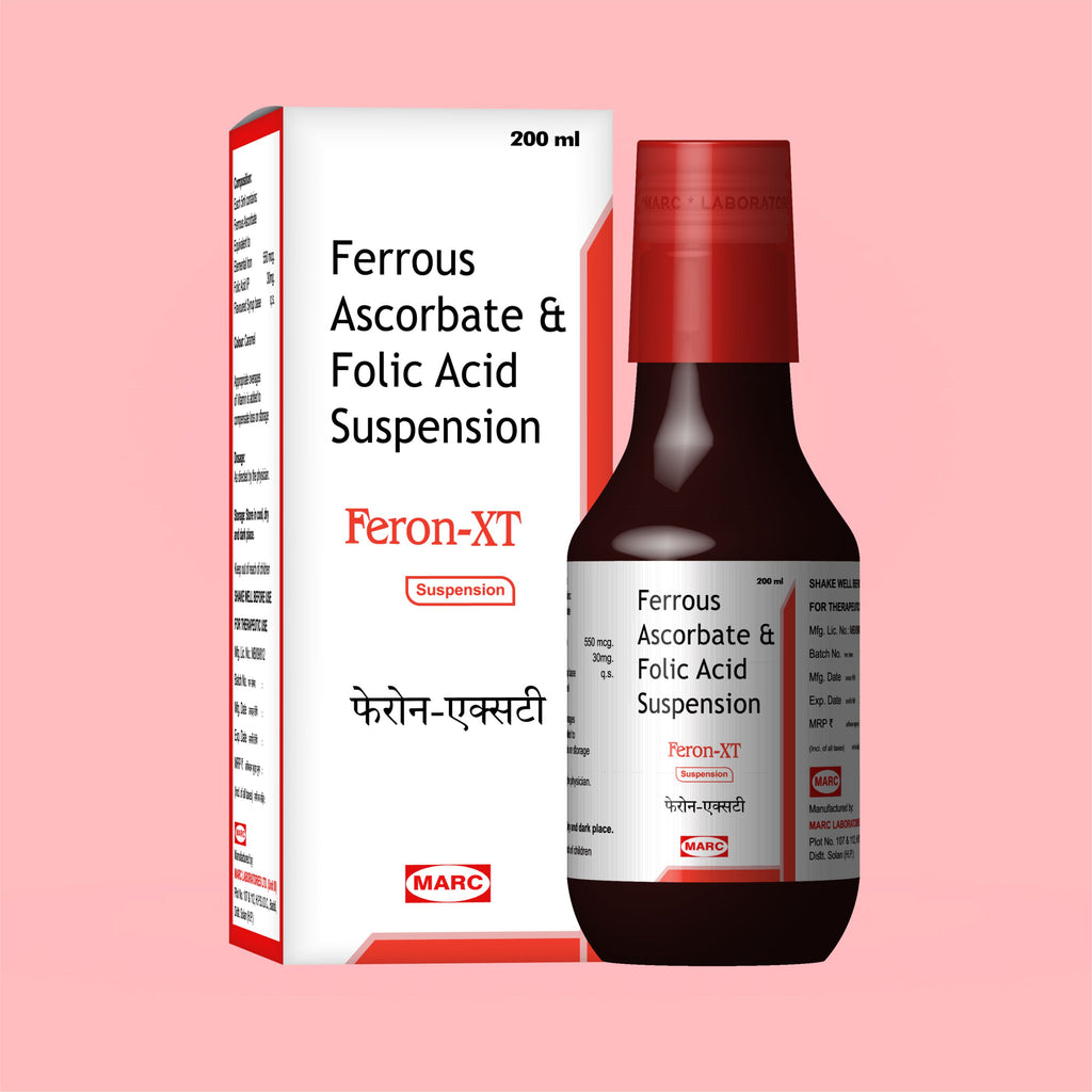 Feron-XT Iron & Folic Acid Syrup 200ml – Anaemia, Weakness & Haemoglobin Support