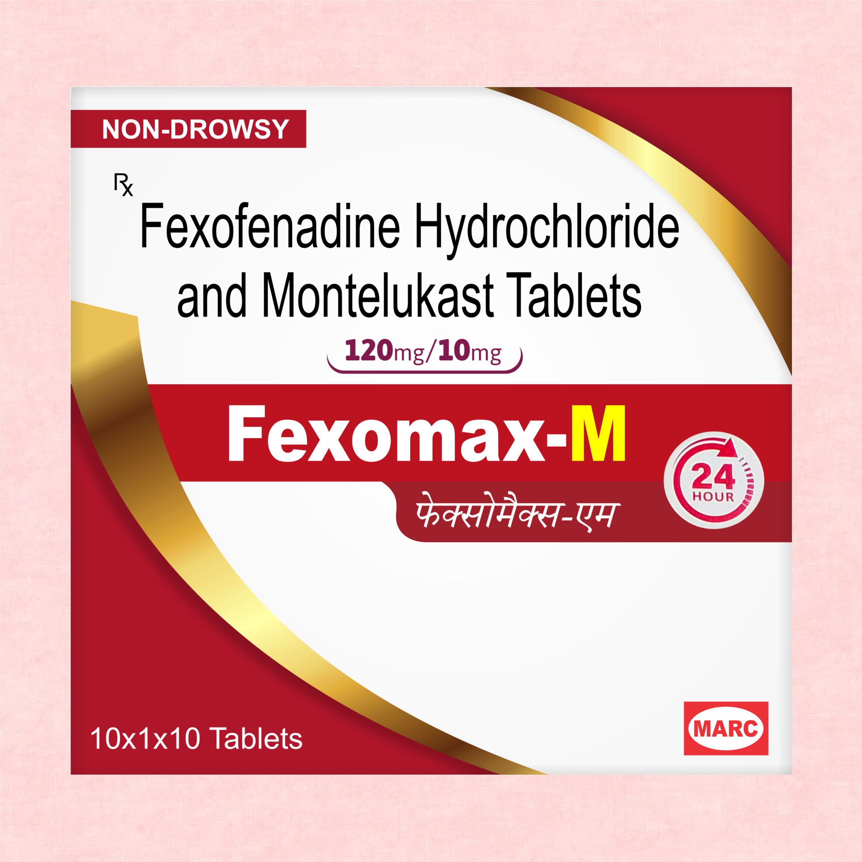 Marc Fexomax M Tablet – Effective Relief from Allergies & Asthma Symptoms