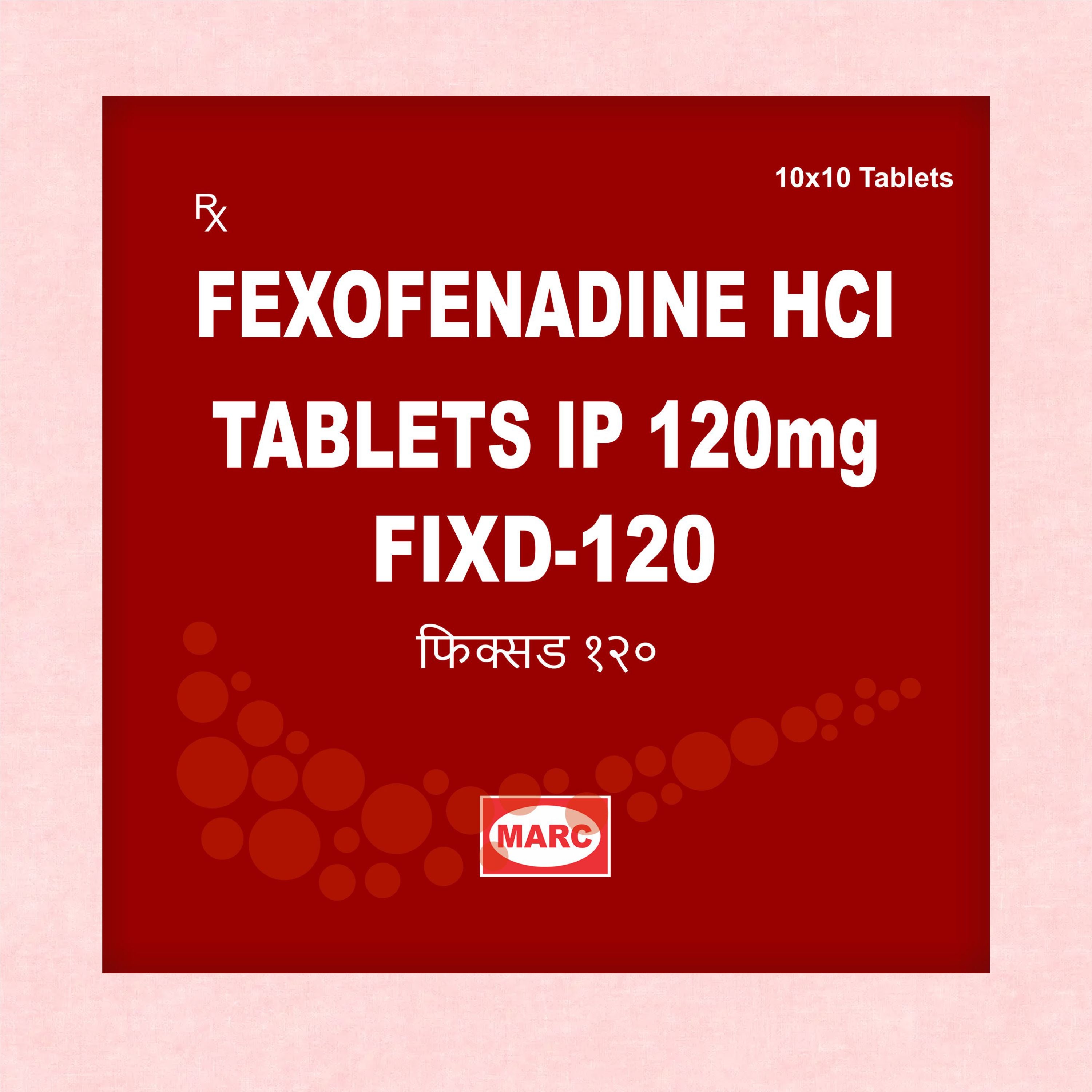Fixd 120 Tablets – Daily Non-Drowsy Allergy Relief