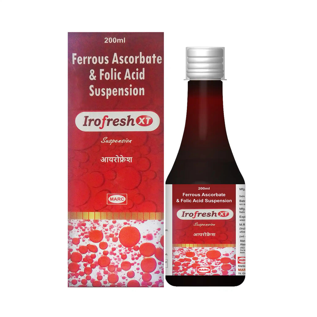 Irofresh XT Iron, Folic Acid & Vitamin B12 Syrup – Complete Blood Health & Anaemia Support
