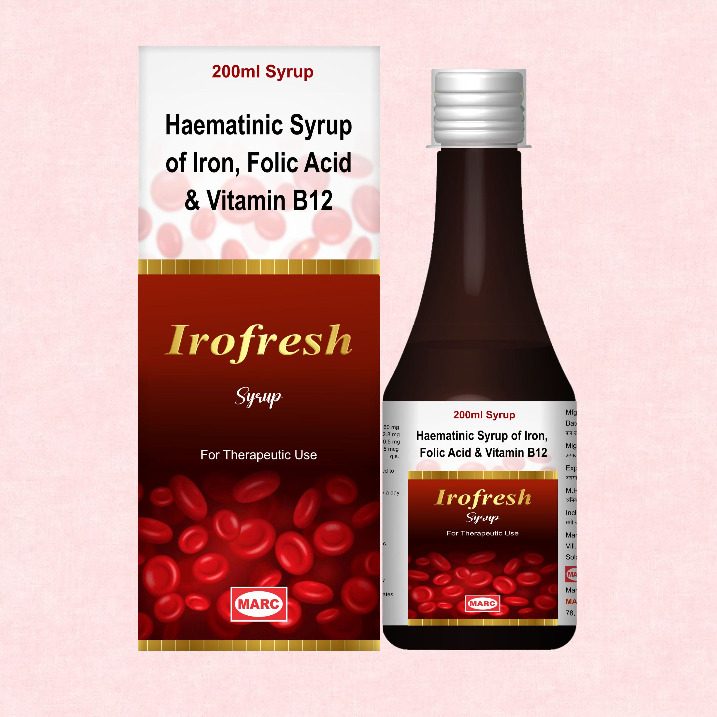 Irofresh Syrup 200ml – Best Iron Tonic with Folic Acid & Vitamin B12 for Anemia & Energy Support