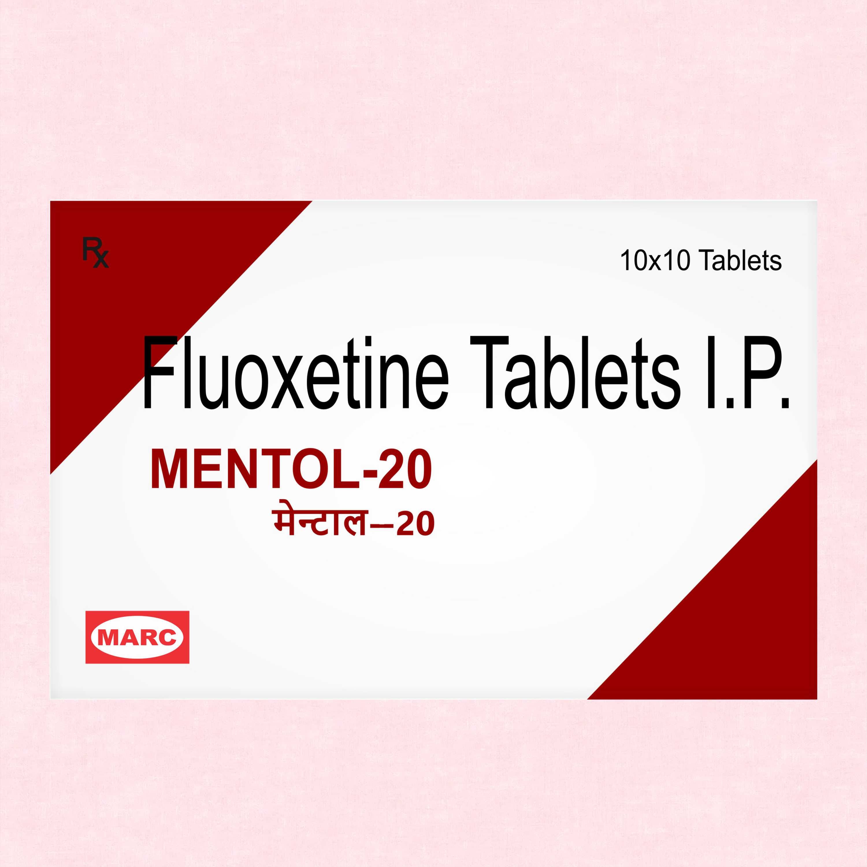 Mentol 20 Tablet – Fluoxetine 20mg for Depression, Anxiety & OCD