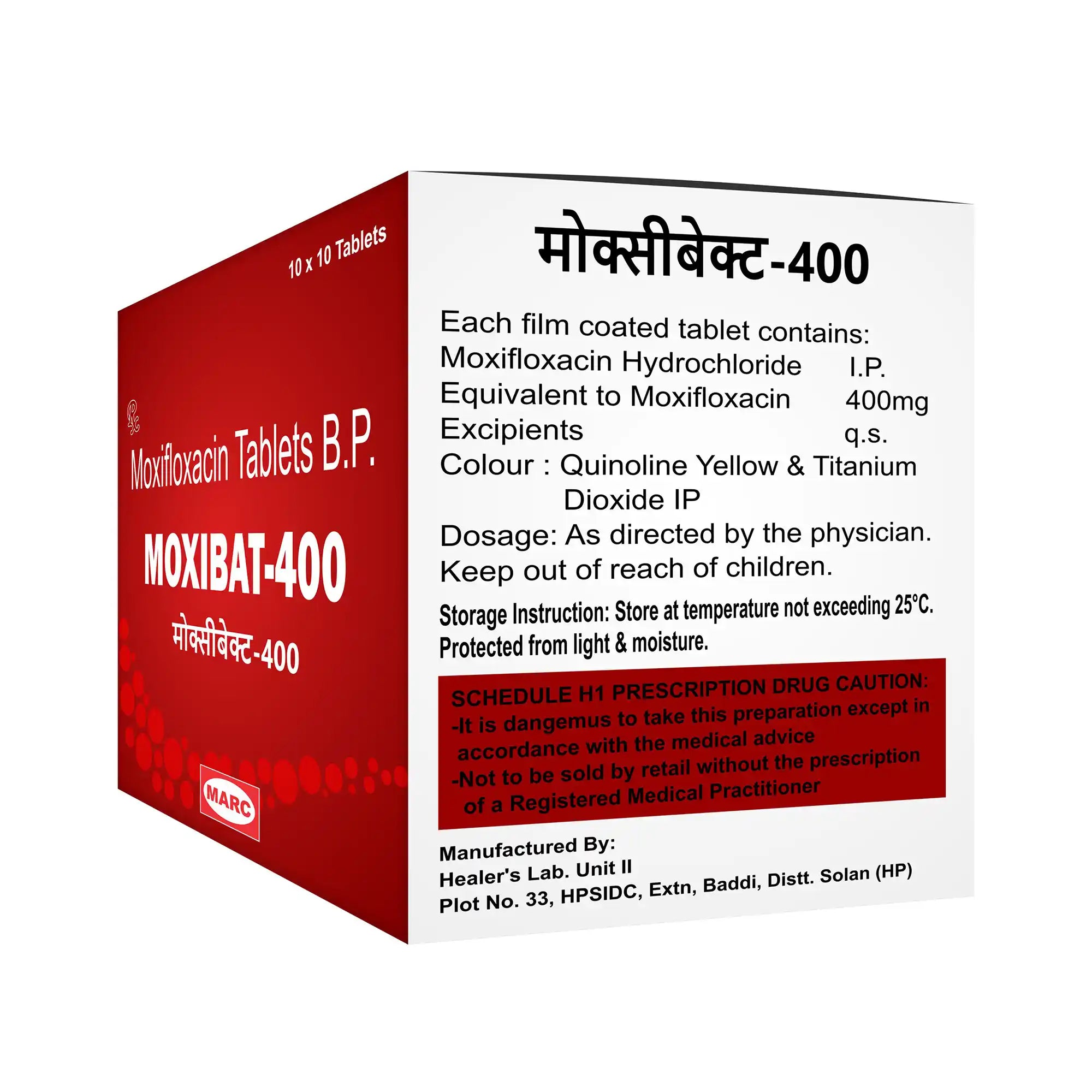 Moxibat-400 Moxifloxacin 400mg Tablet – Respiratory, Skin & Intra-Abdominal Infection Treatment
