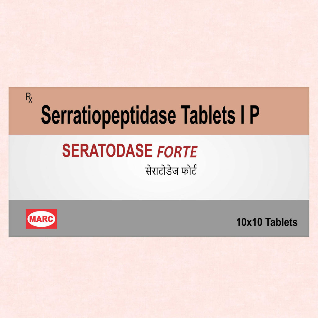 Seratodase Forte Serratiopeptidase Tablet – Post-Surgery Swelling, Scar & Inflammation Relief