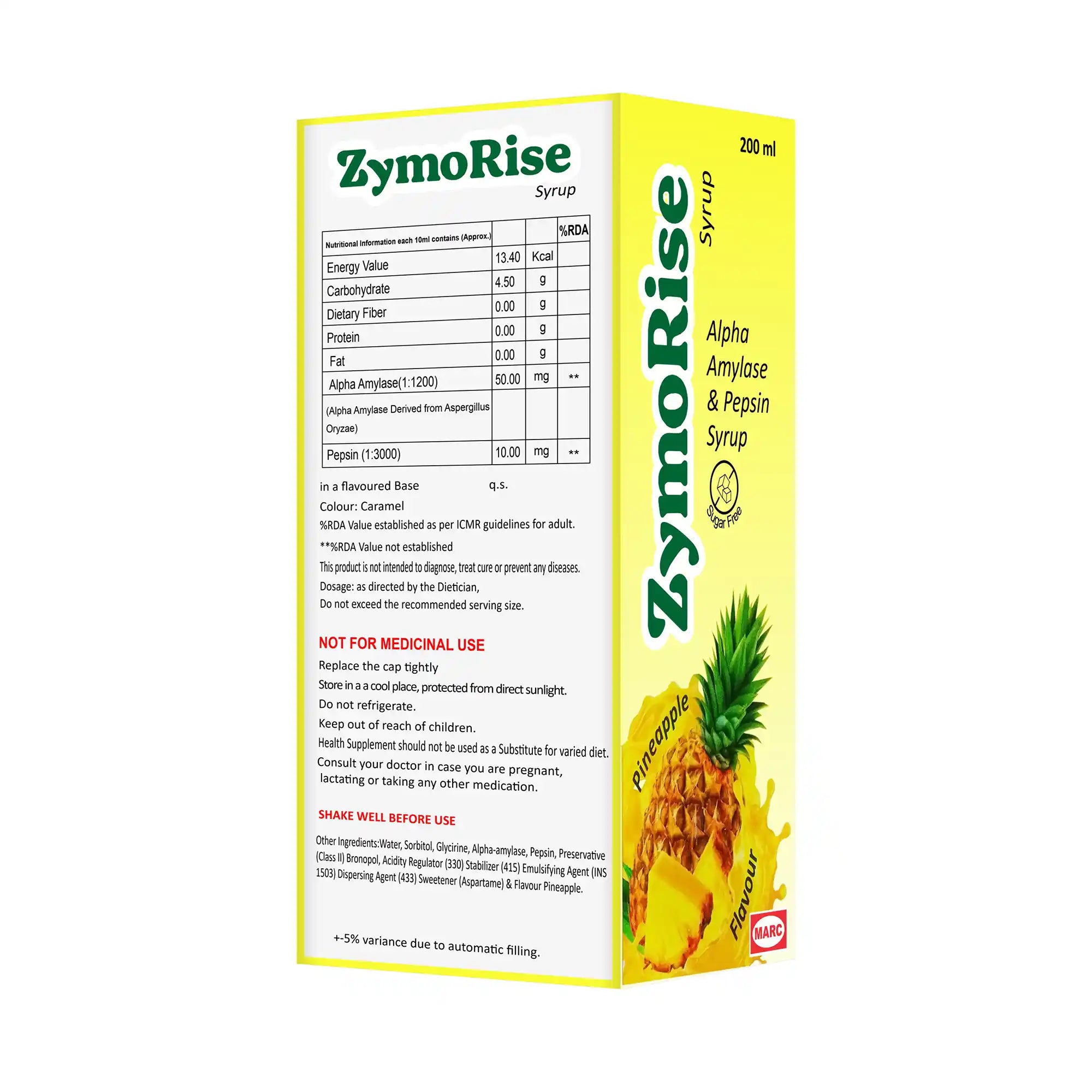 Zymorise Digestive Enzyme Syrup – Indigestion, Gas & Appetite Support for Children & Adults