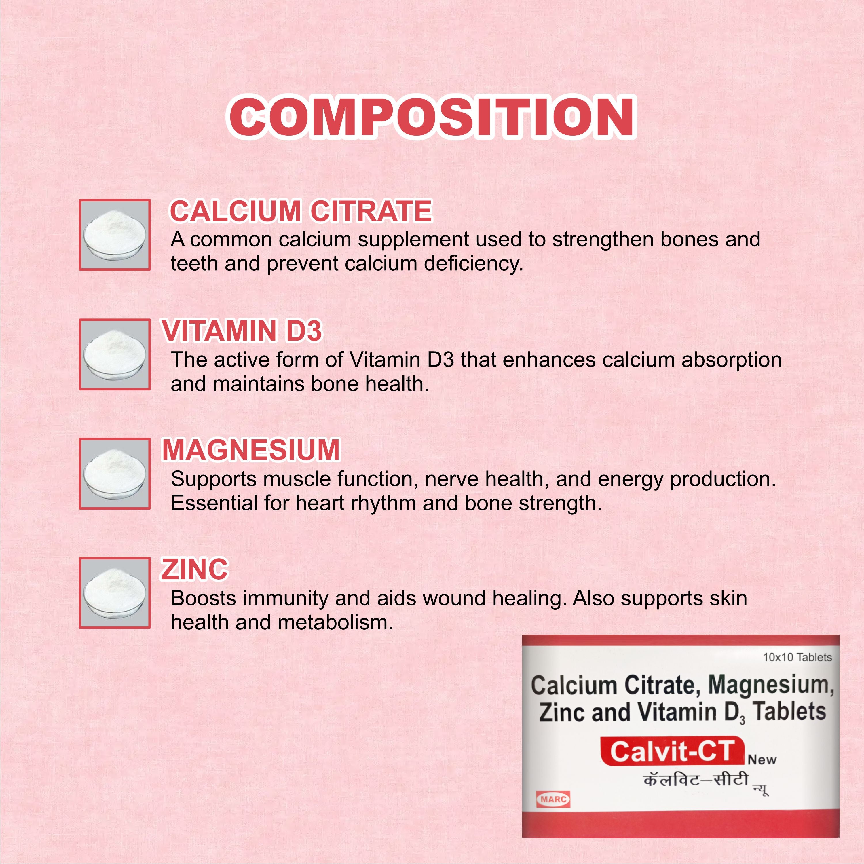 Calvit-CT Tablet – Complete Bone & Joint Health Supplement (1Box)