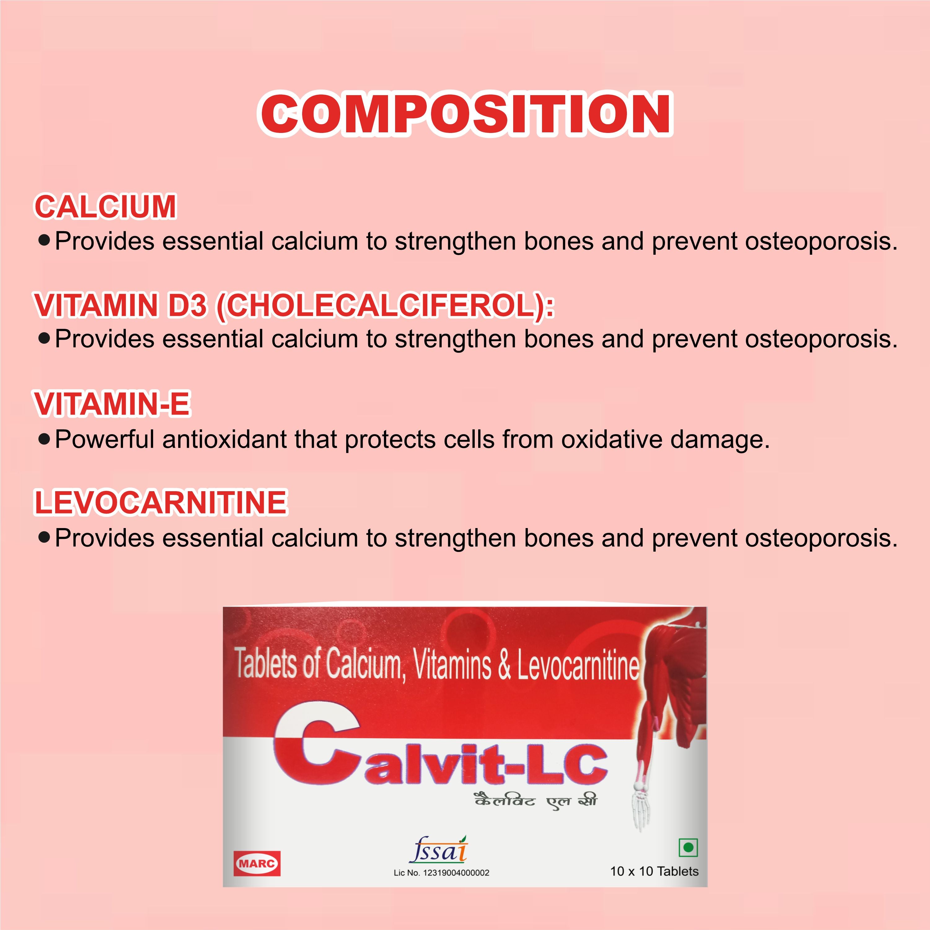 Calvit Plus Tablet – Complete Bone & Immunity Support Formula (Pack of 2 Strip)