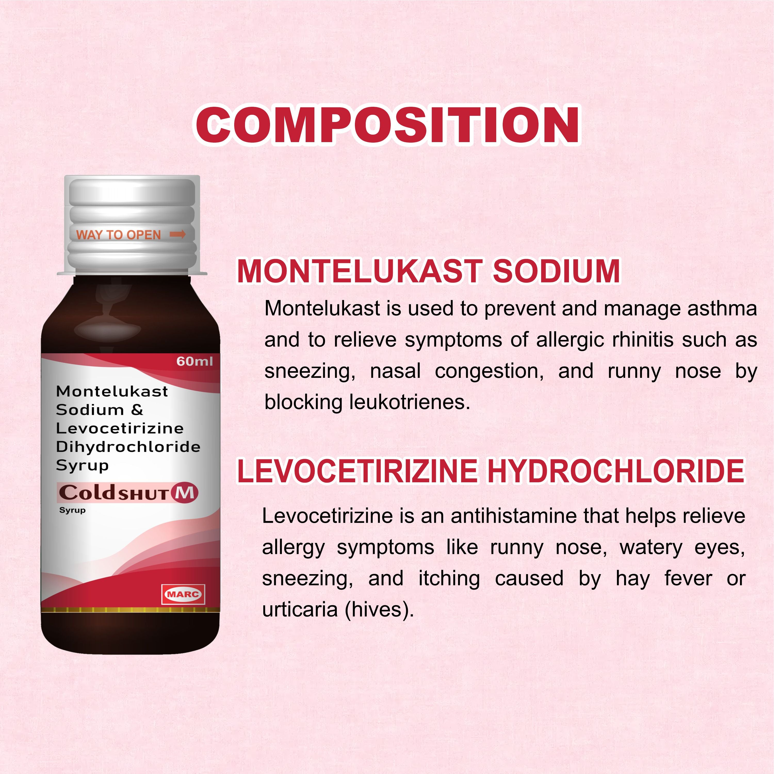 Marc Coldshut M Syrup – Dual-Action Relief for Allergy, Cold & Nasal Congestion