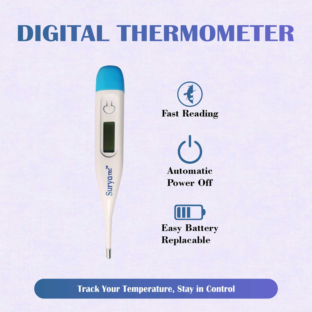 Digital Thermometer – Fast & Accurate Fever Check Thermometer for All Ages