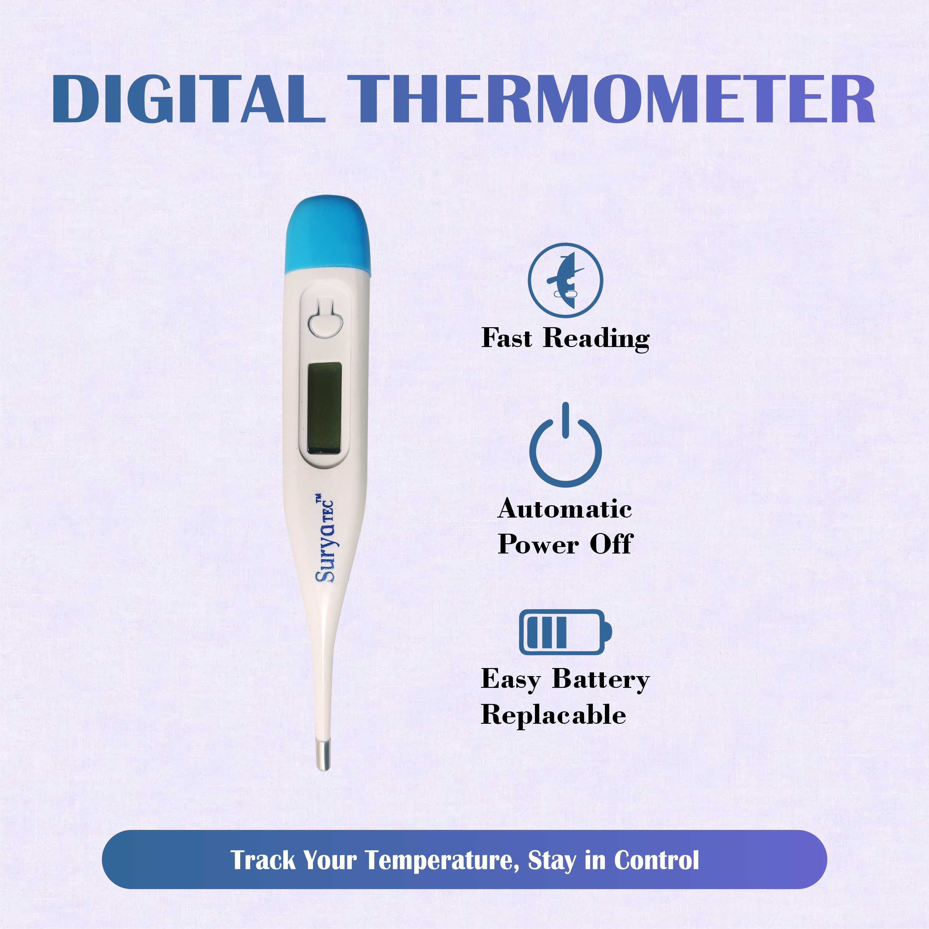 Digital Thermometer – Fast & Accurate Fever Check Thermometer for All Ages