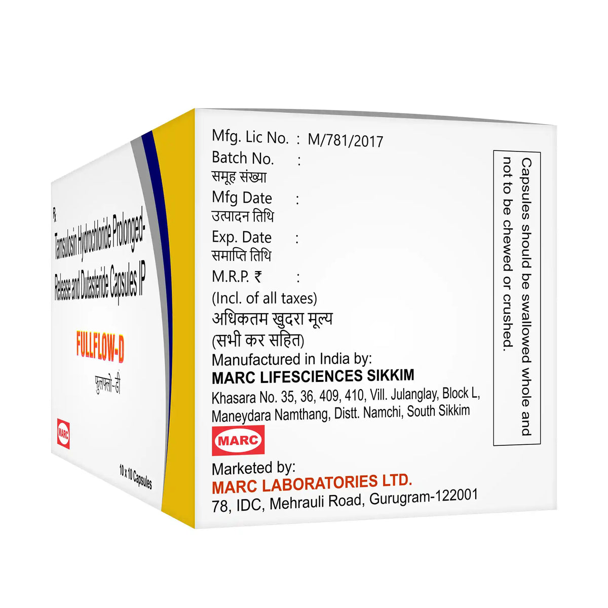 Fullflow-D Tamsulosin & Dutasteride Tablet – Enlarged Prostate & BPH Symptom Relief