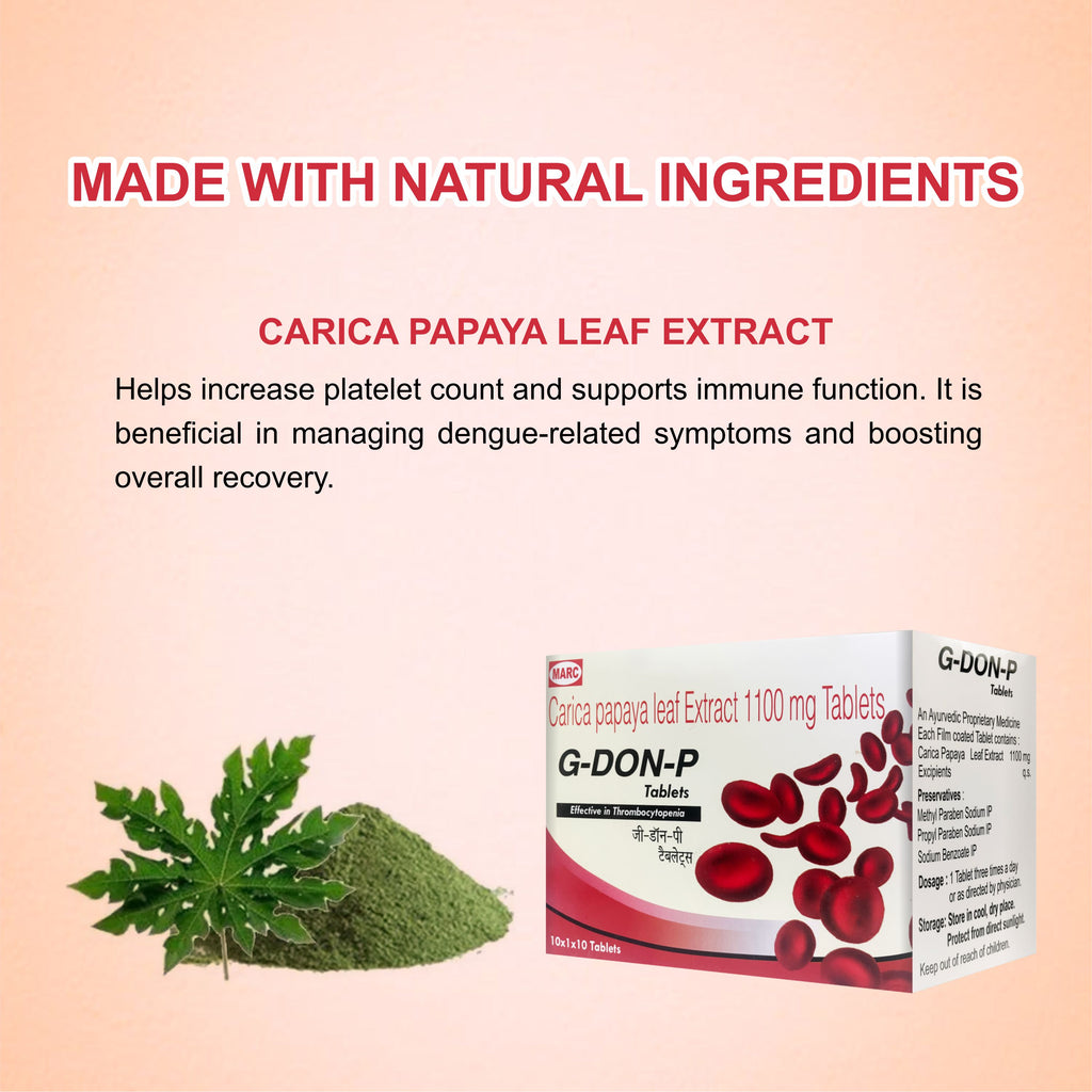 Marc G Don P Tablets – Natural Platelet Booster & Immunity Support